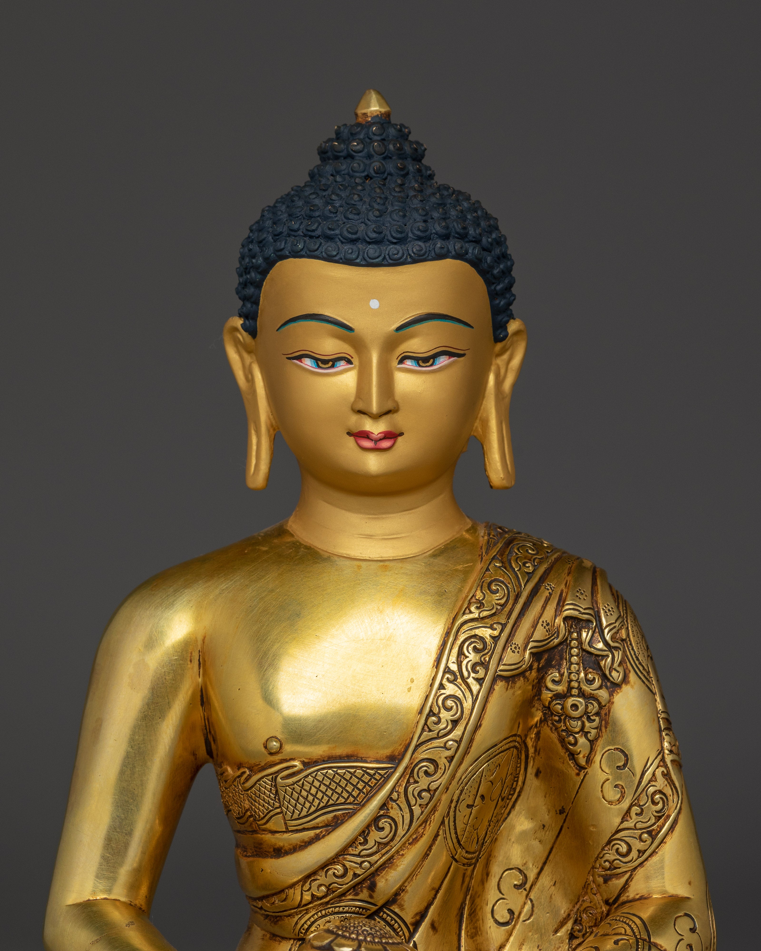 Sukhavati Ruler Amitabha Buddha Sculpture | Altar Decor for Meditation