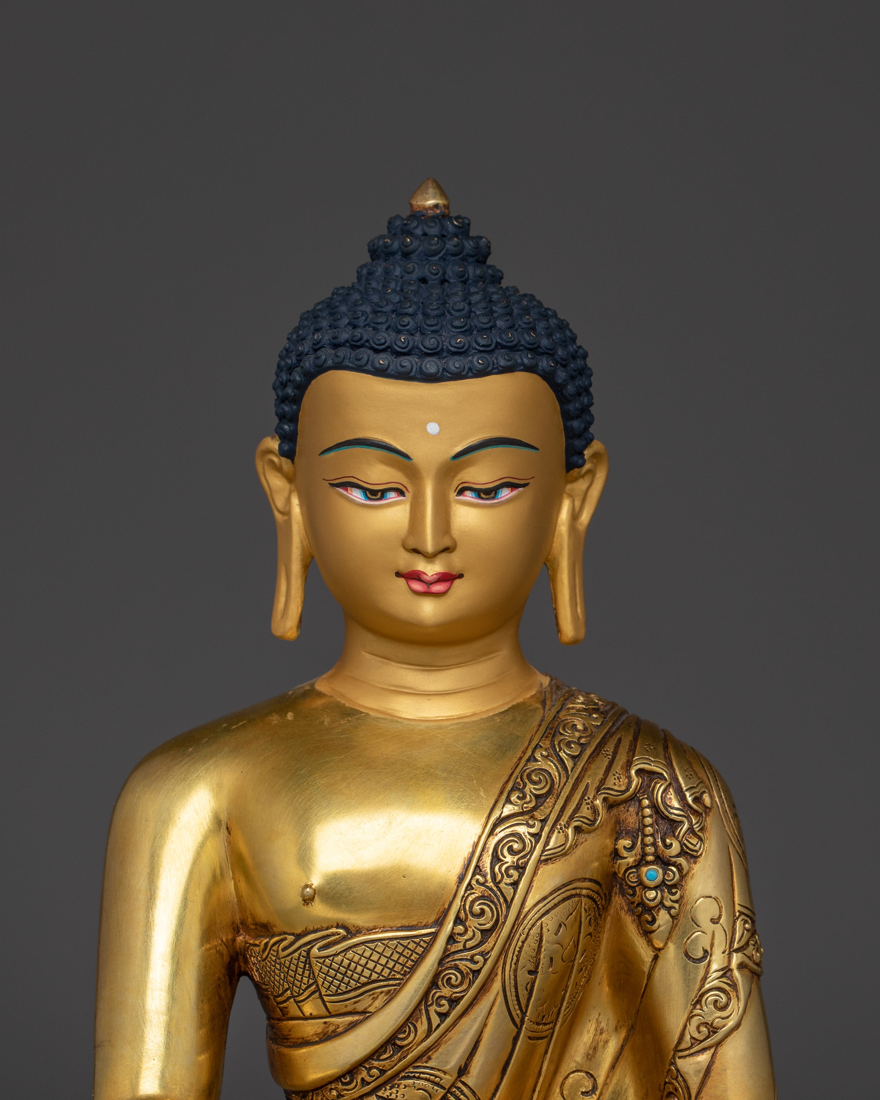 11 Inch Tibetan Shakyamuni Buddha Artwork | Enlightened One