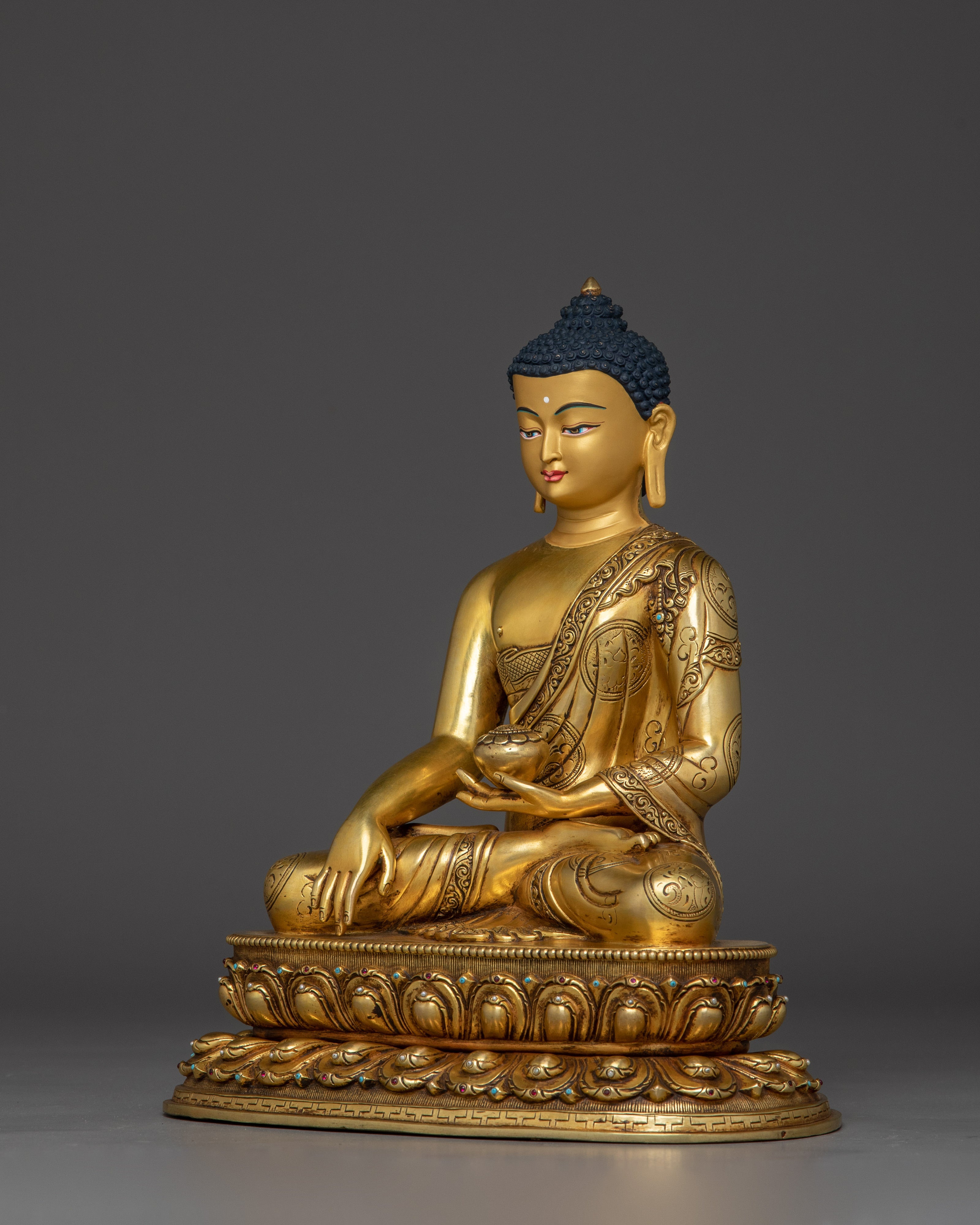 11 Inch Tibetan Shakyamuni Buddha Artwork | Enlightened One