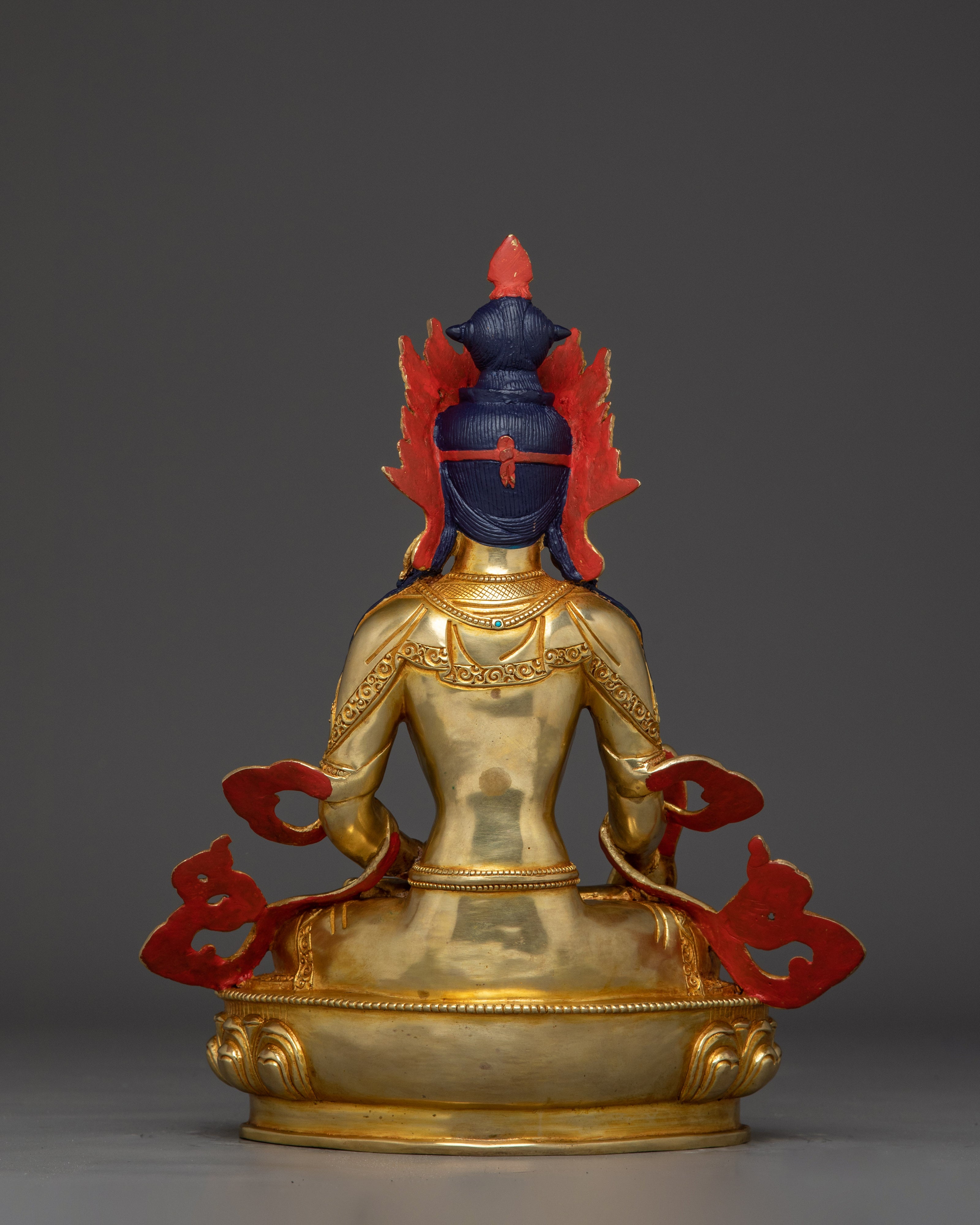 Enlightenment Symbol of Ksitigarbha Statue |  Buddhist Guardian Deity Sculpture