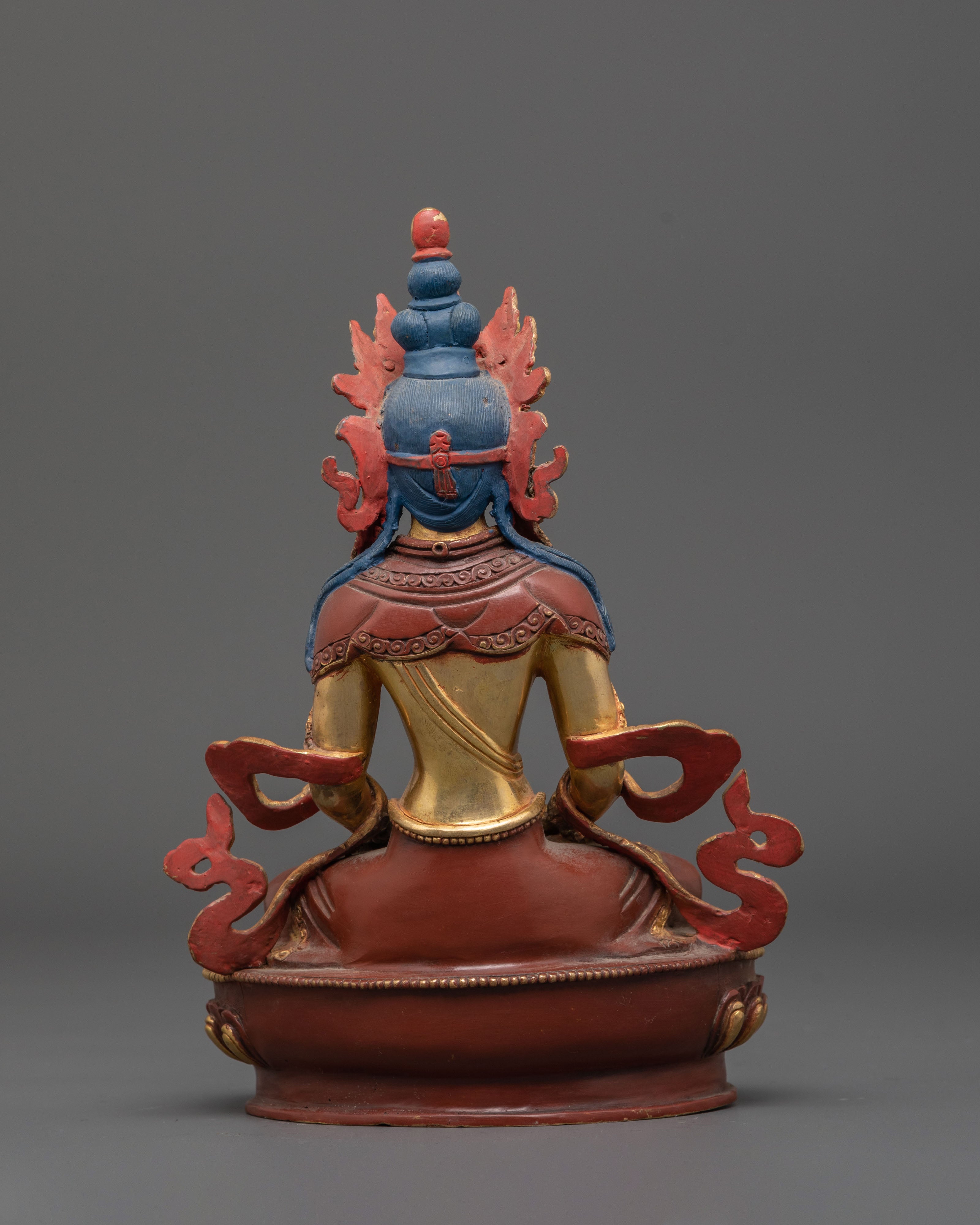 Statue of Longevity Icon Amitayus Buddha of Infinite Light | Buddha of Eternal Life