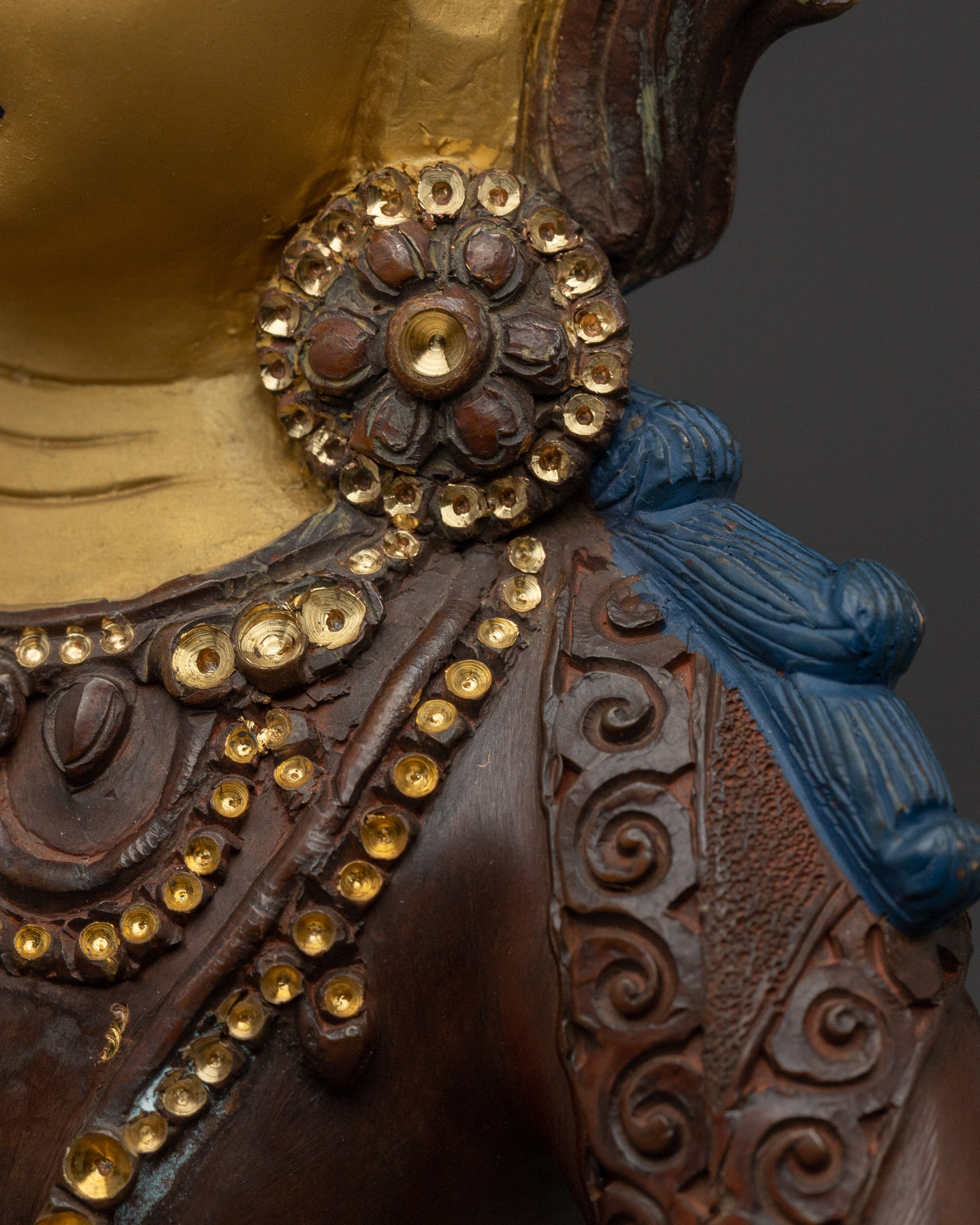 Vajrasattva Oxidized Copper Statue for Dharma | Symbol of Purity and Enlightenment
