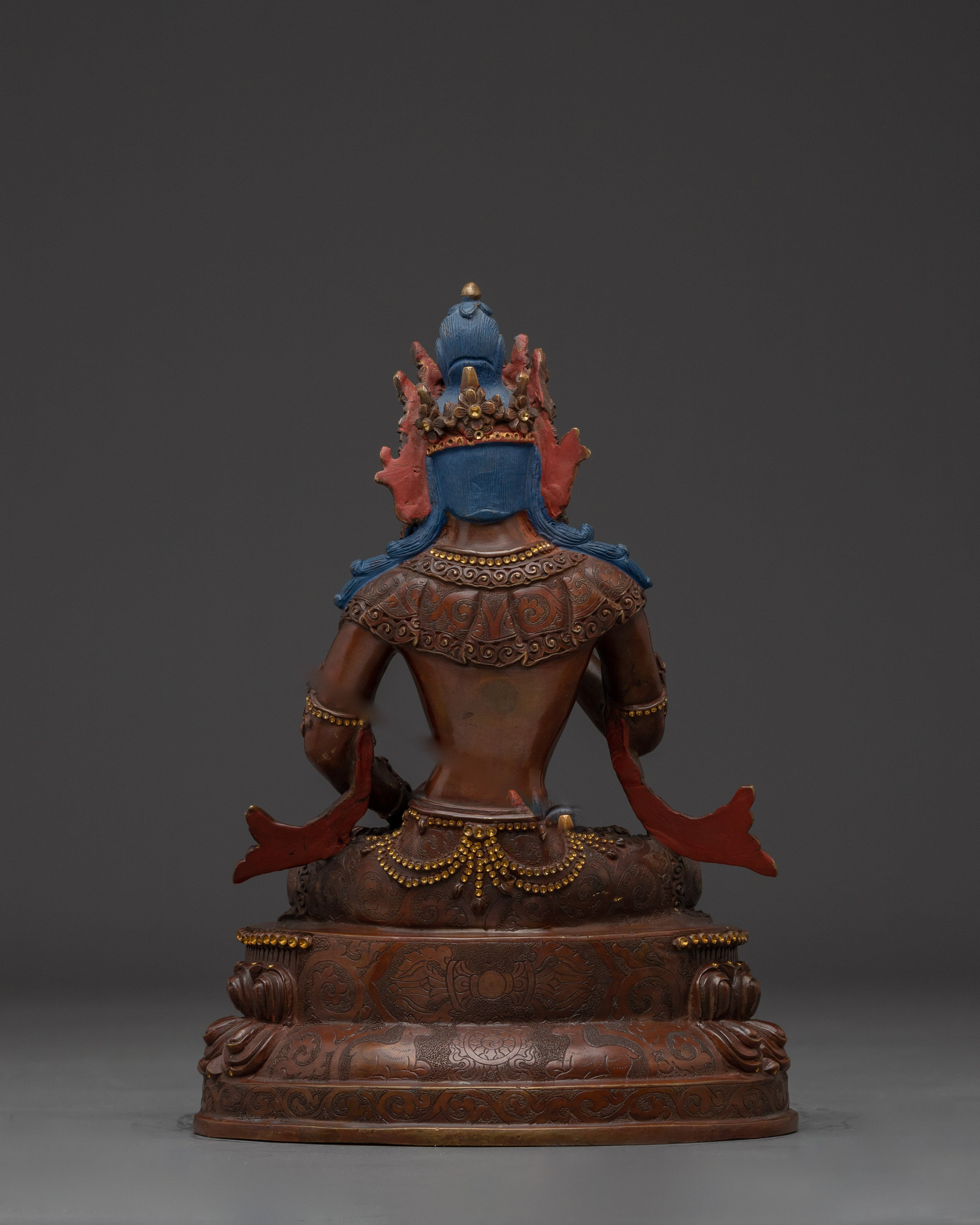 Vajrasattva Oxidized Copper Statue for Dharma | Symbol of Purity and Enlightenment