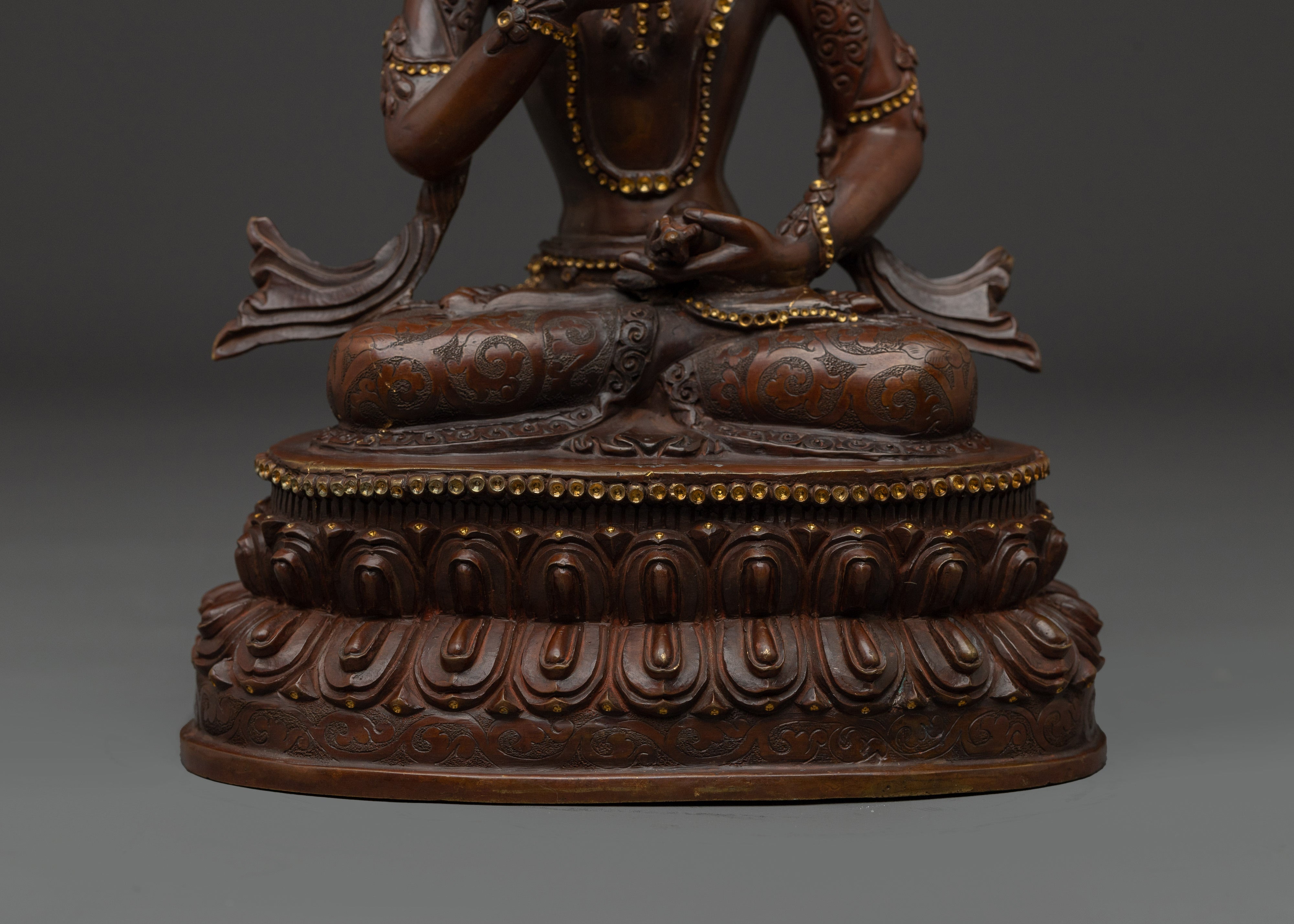 Vajrasattva Oxidized Copper Statue for Dharma | Symbol of Purity and Enlightenment