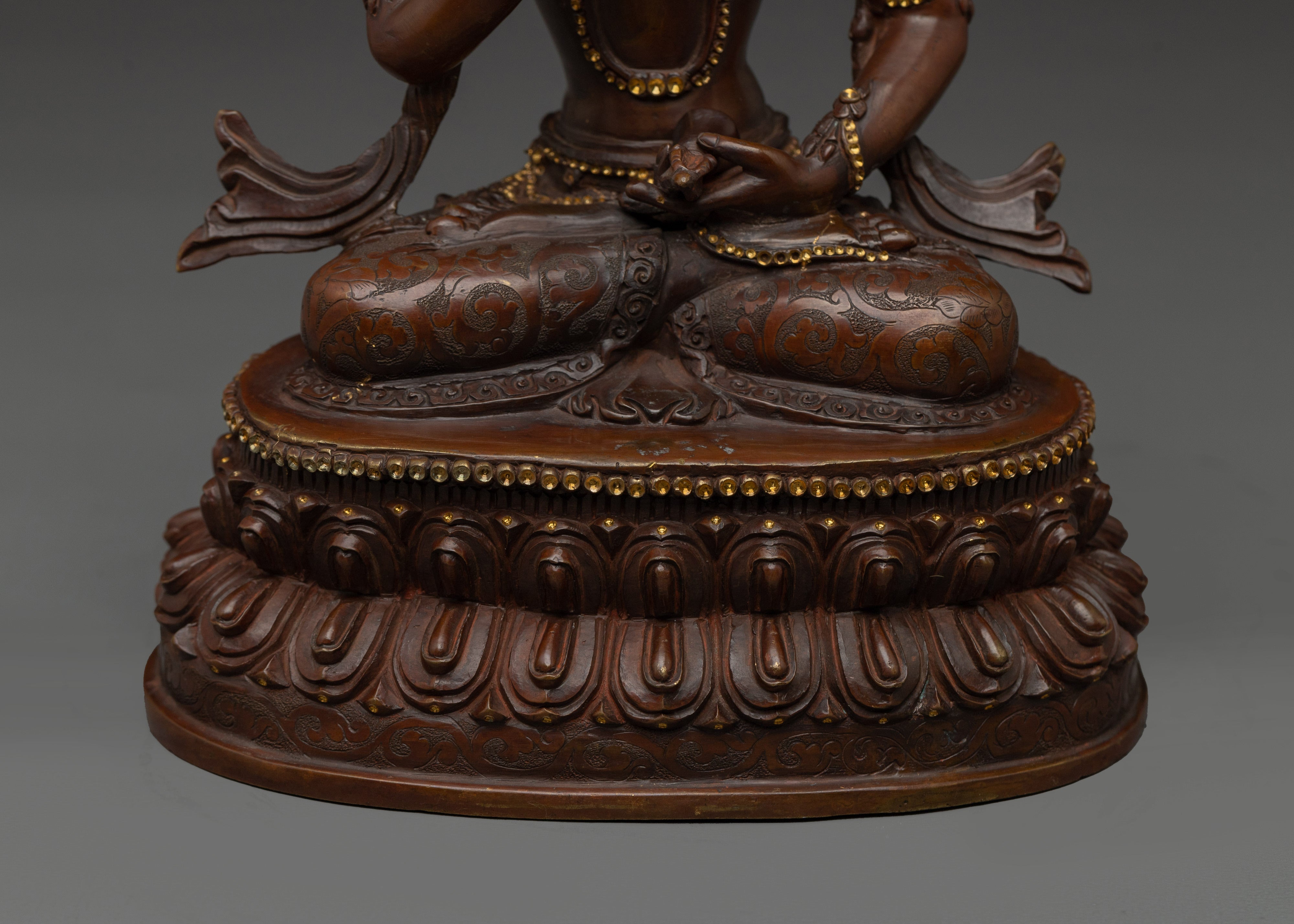 Vajrasattva Oxidized Copper Statue for Dharma | Symbol of Purity and Enlightenment