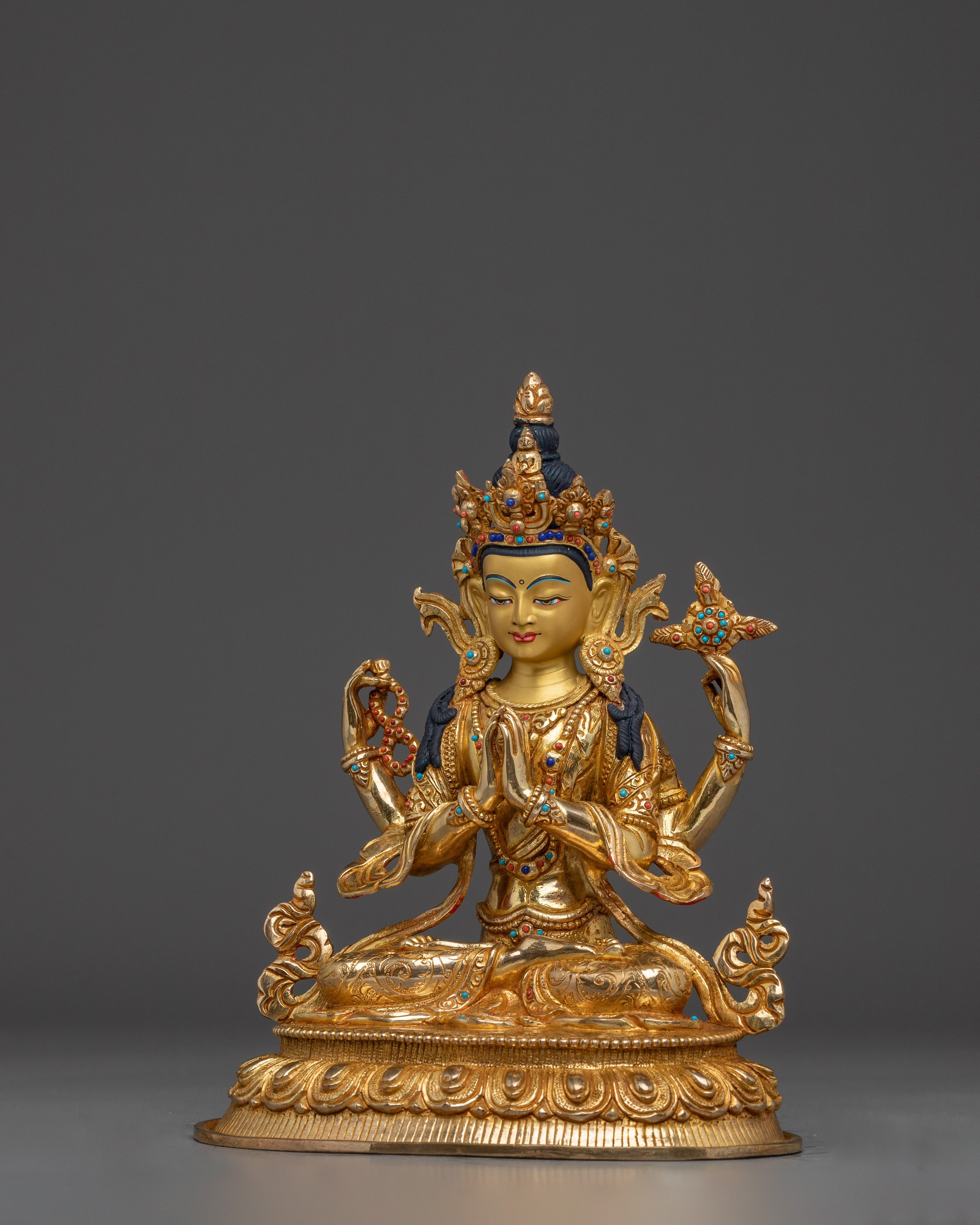 Chenrezig The Bodhisattva |  Altar Decor from Nepal