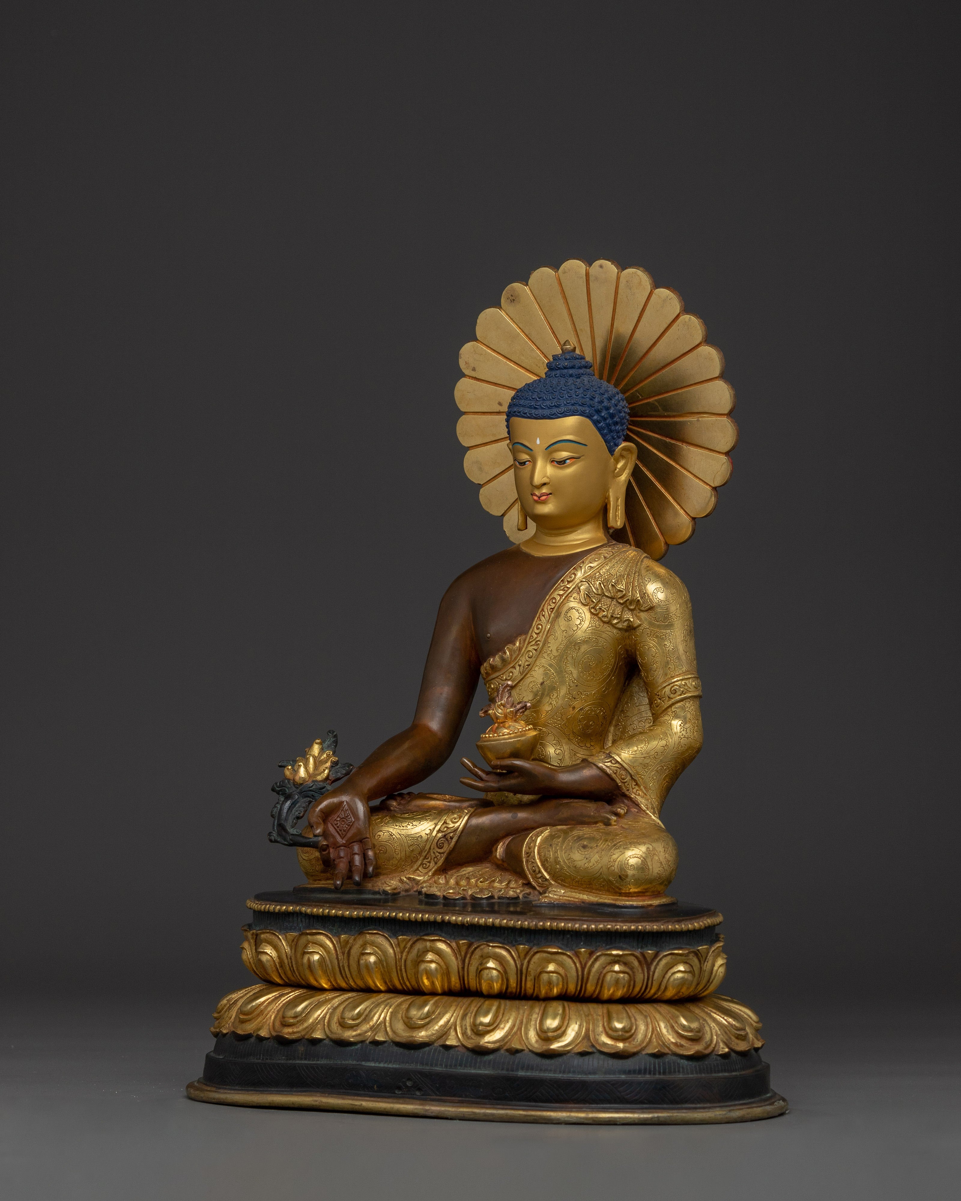 Medicine Buddha Spiritual Decoration | Bhaisajyaguru Sculpture