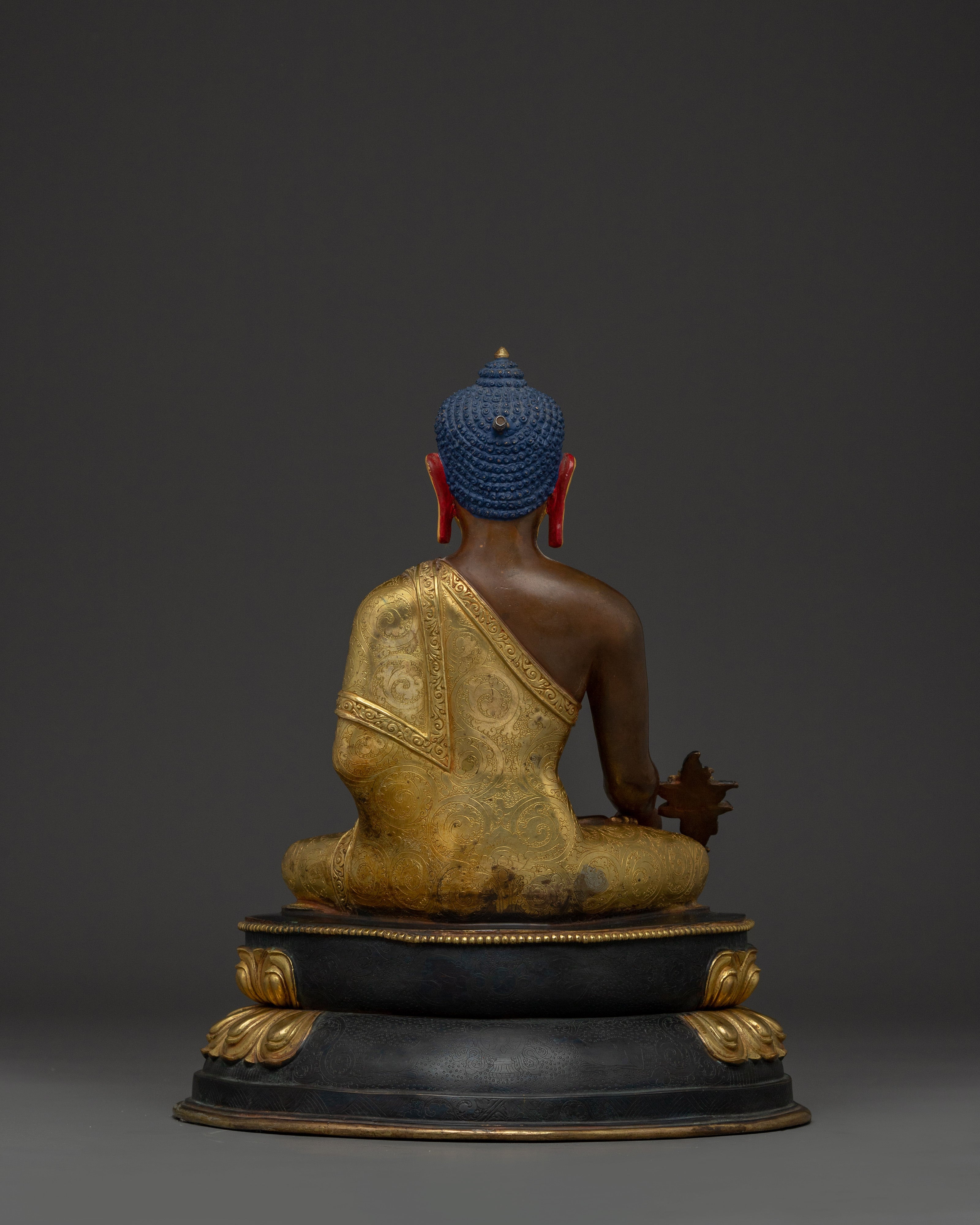 Medicine Buddha Spiritual Decoration | Bhaisajyaguru Sculpture