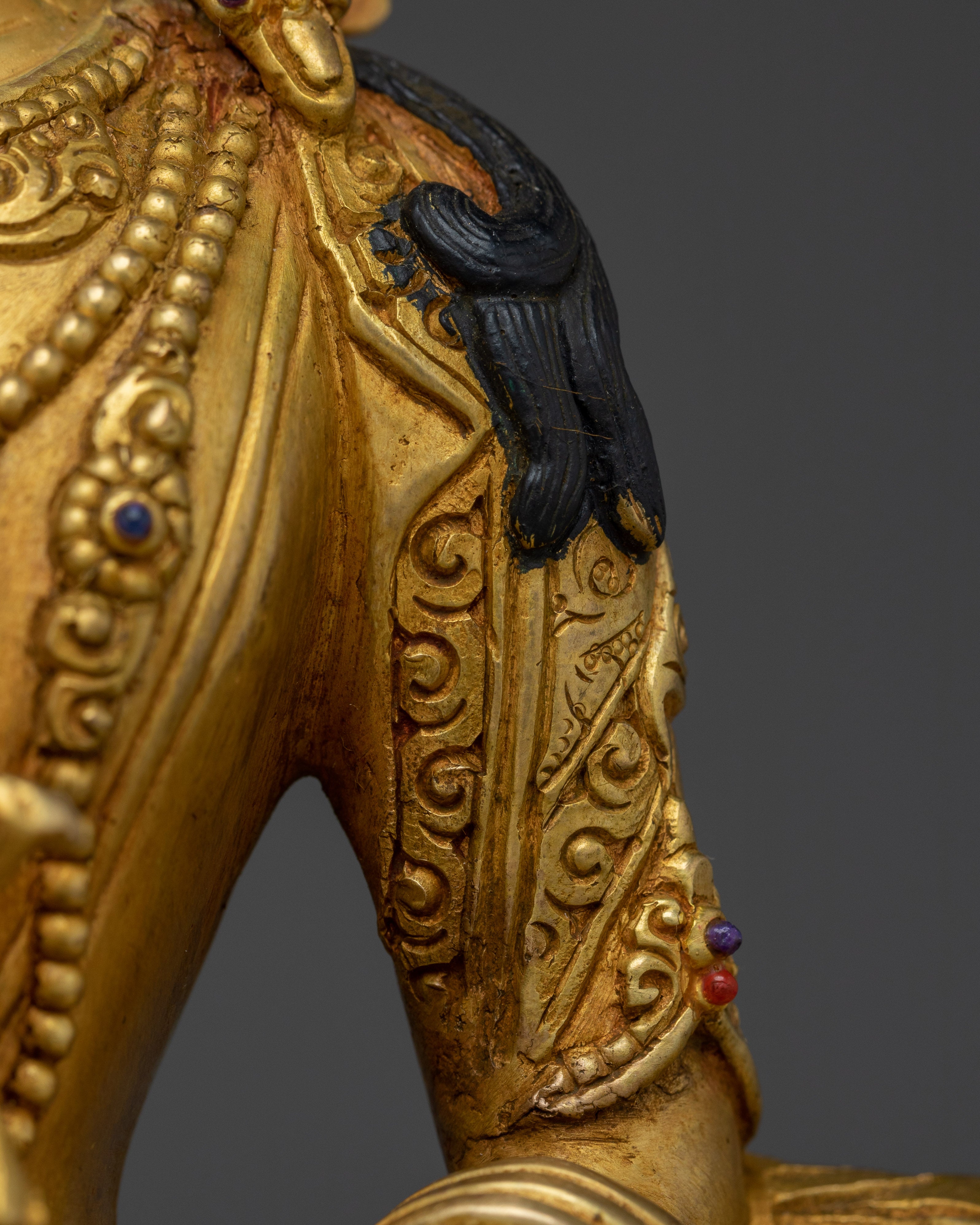 Handmade Buddha of Longevity Amitayus Artwork | Eternal Buddha of Health and Prosperity