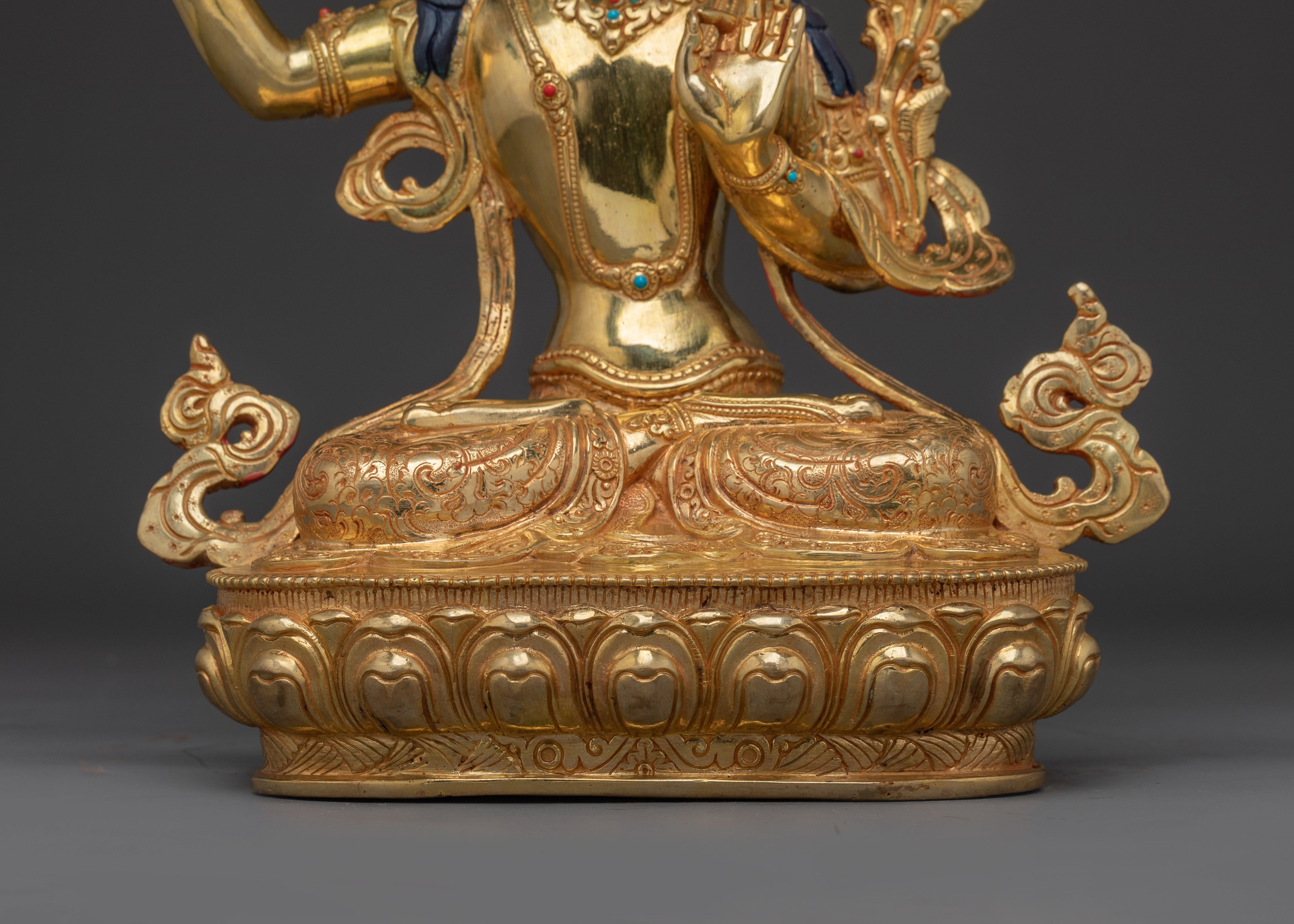 Handmade Insight Deity Manjushri Art | Beautifully Handcrafted Statue