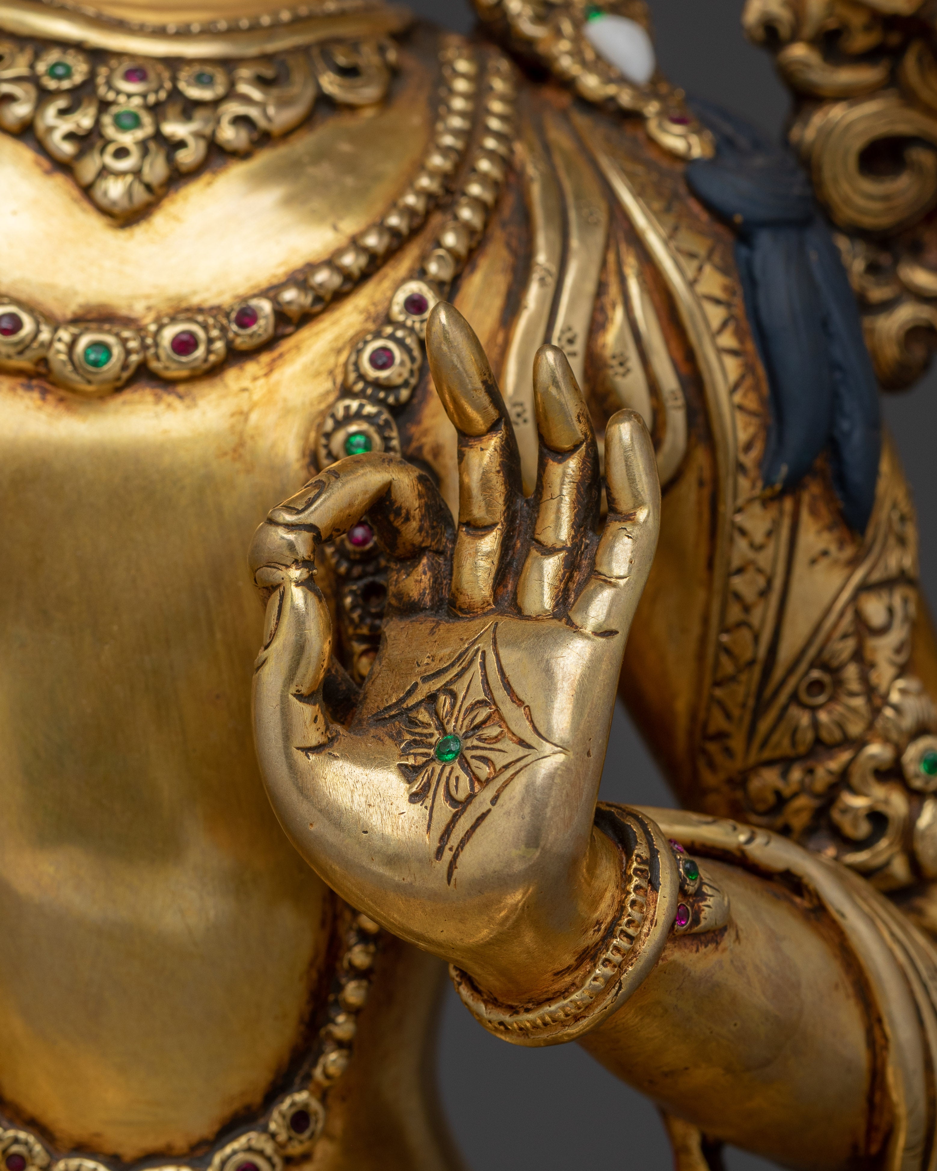 Sculpture of Tibetan Buddhist Manjushri | The Embodiment of Insight and Compassion