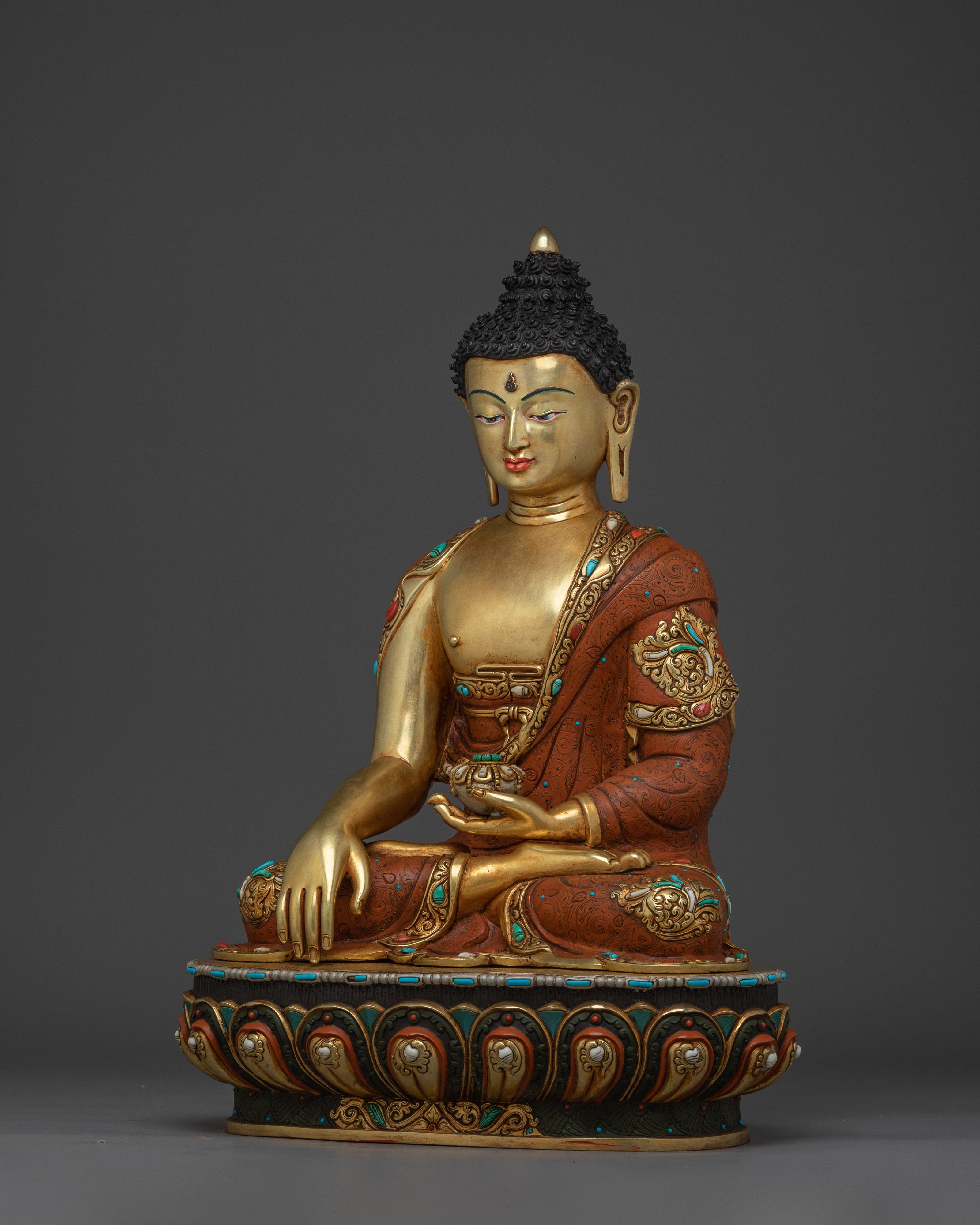 Enlightened Shakyamuni Buddha Golden Artwork | The Sage of Shakyas