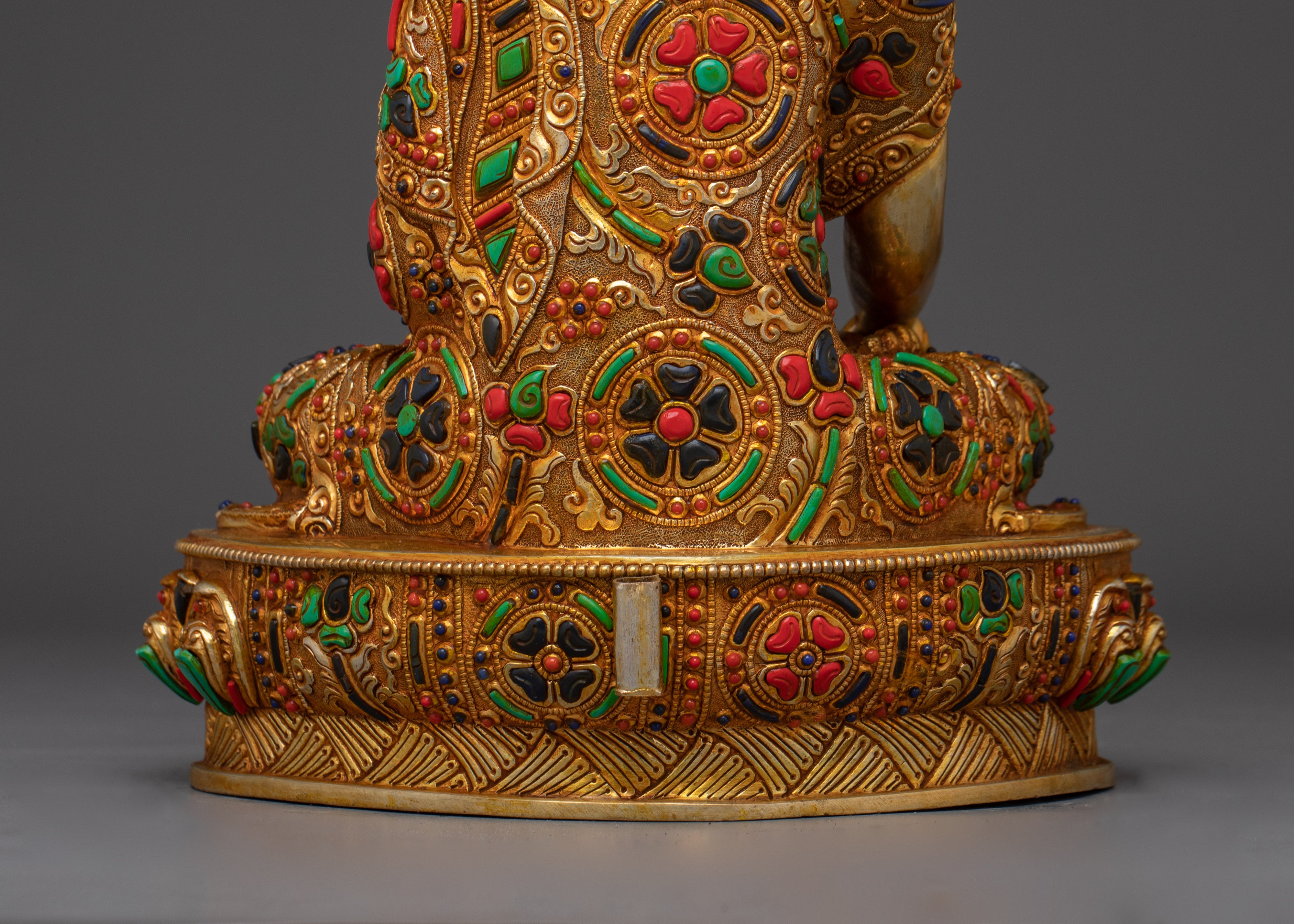 Shakyamuni Buddha with Gold Copper Body | Spiritual Decor