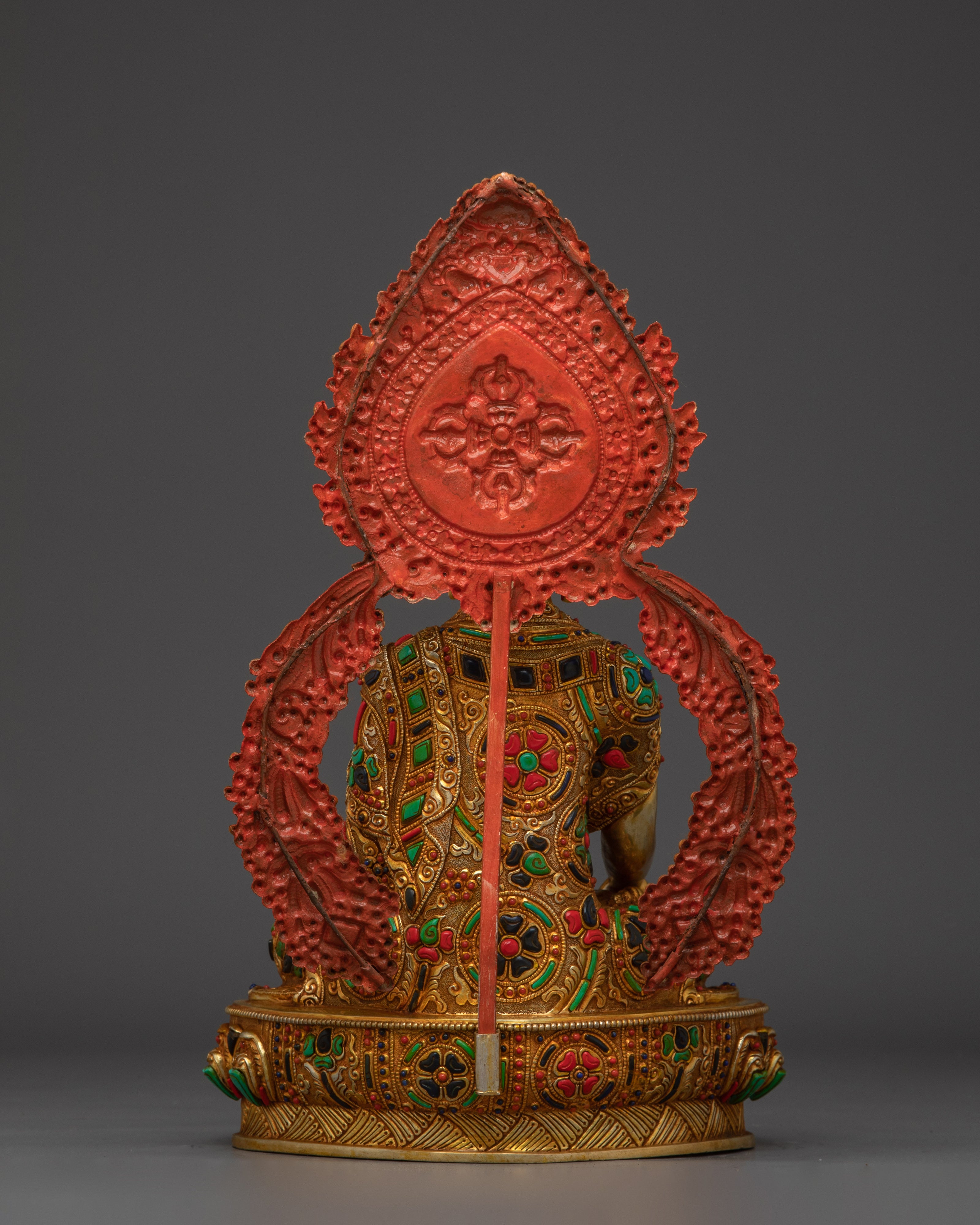 Shakyamuni Buddha with Gold Copper Body | Spiritual Decor