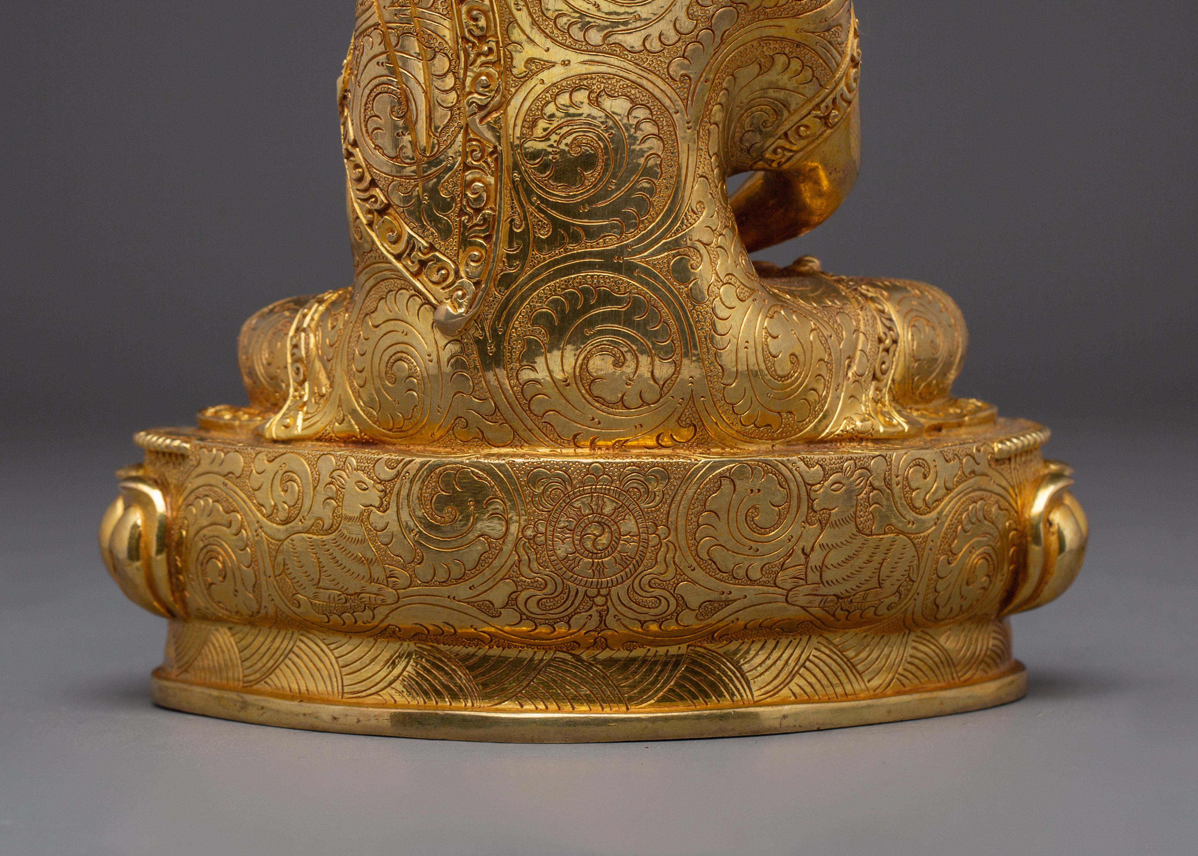 Serene Amitabha Buddha Copper Statue | 48 Great Vows
