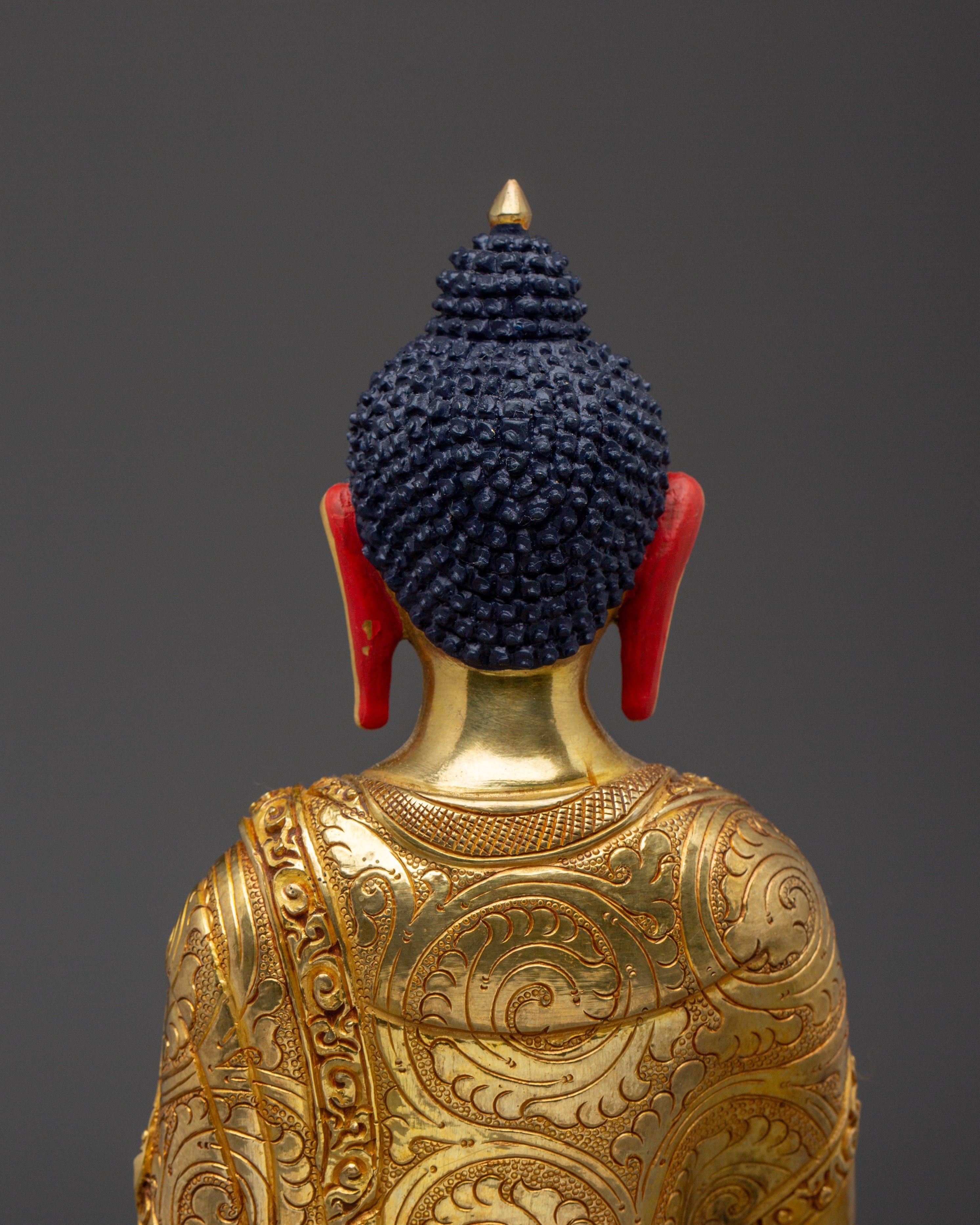 Serene Amitabha Buddha Copper Statue | 48 Great Vows