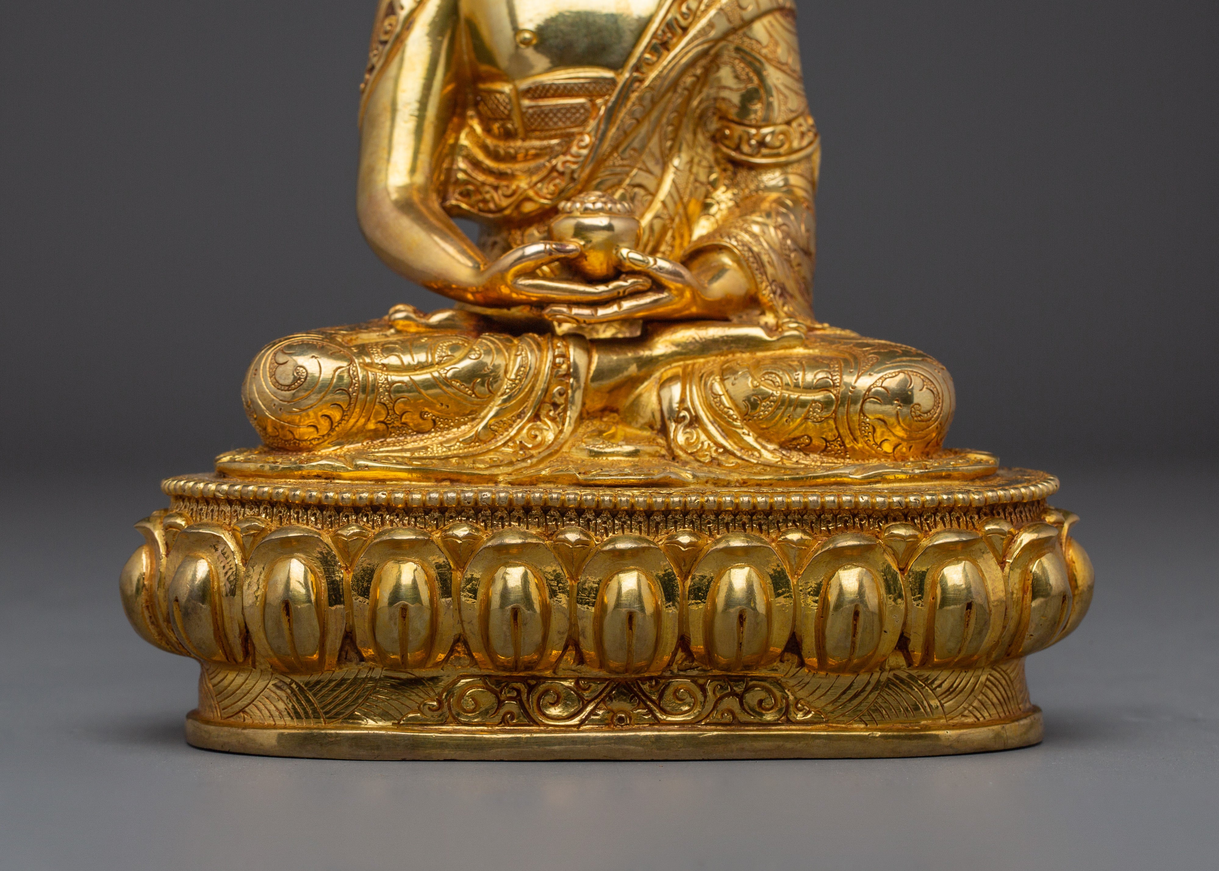 Serene Amitabha Buddha Copper Statue | 48 Great Vows
