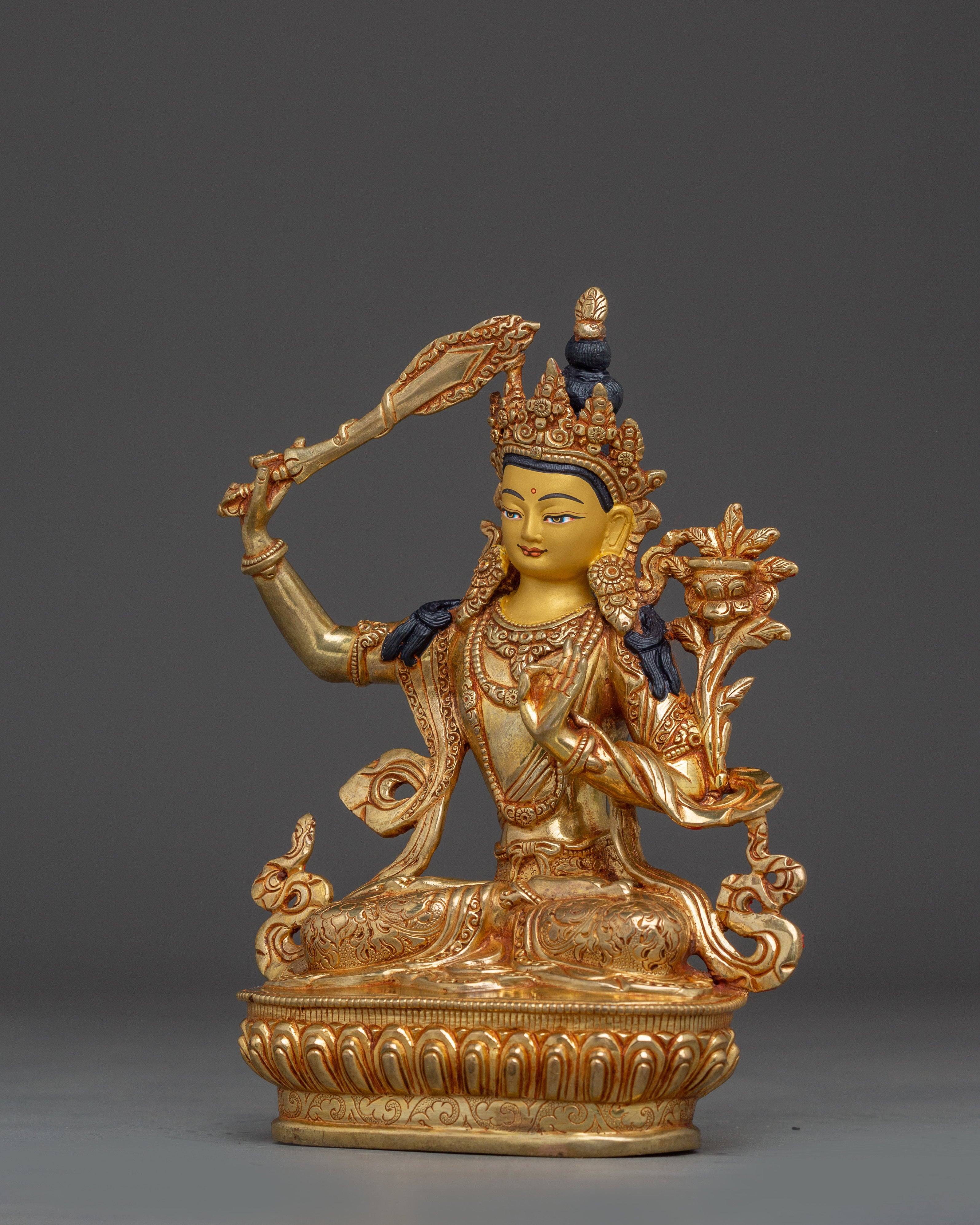 Wisdom of Youthful Bodhisattva Manjushri | Icon of Enlightenment