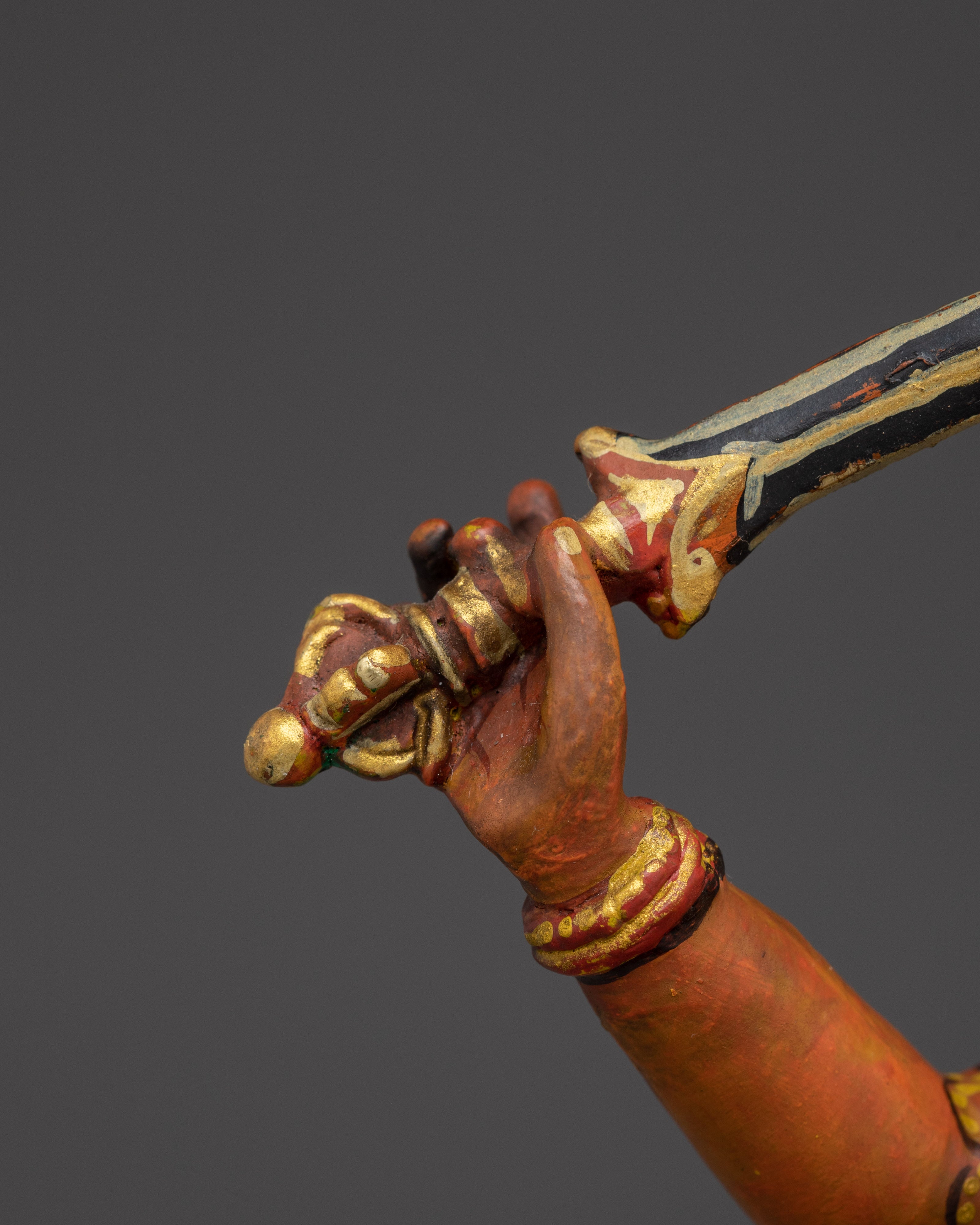 Manjushri Handcrafted Colourful Statue | Embodiment of Wisdom