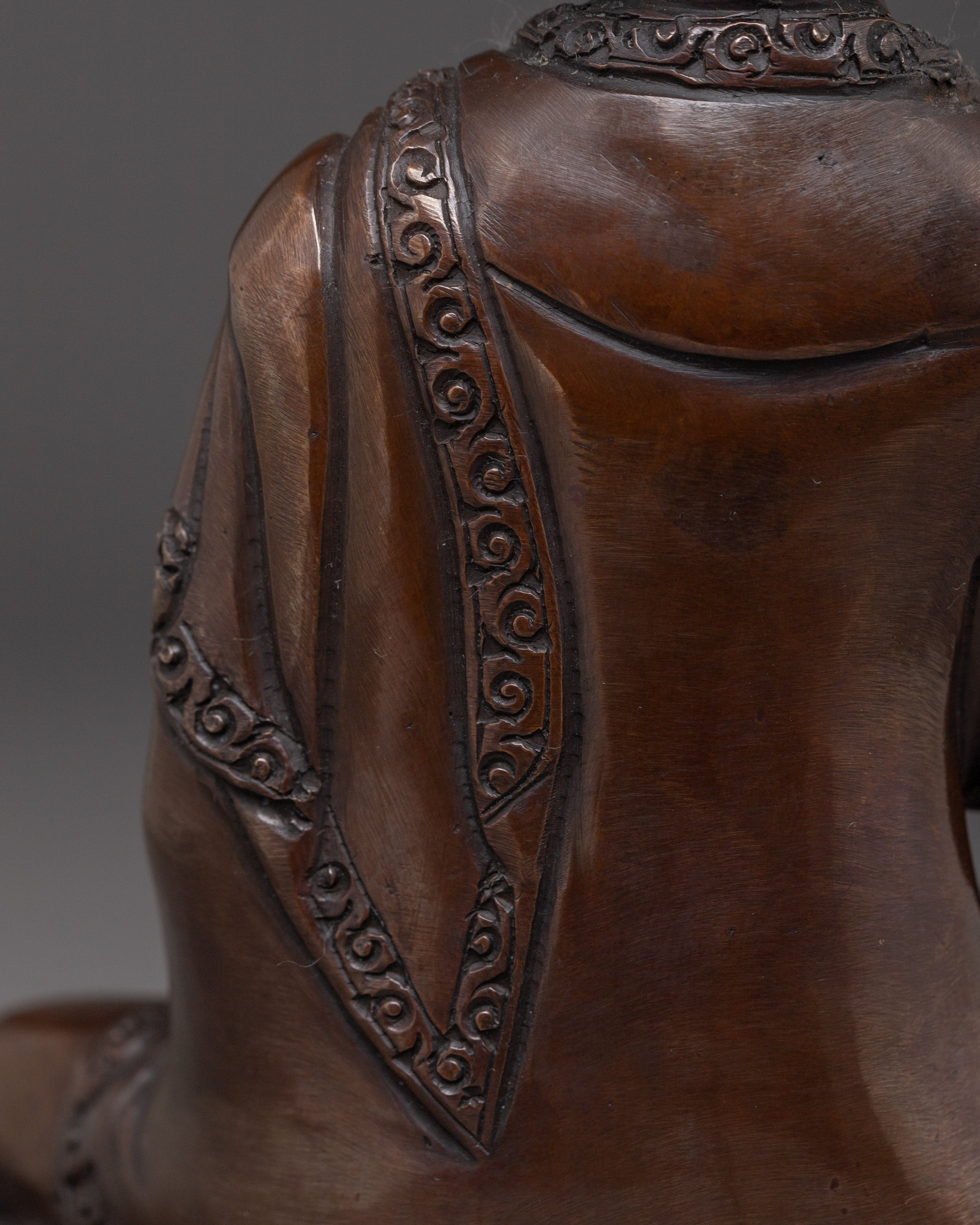 Black Oxidized Shakyamuni Buddha Statue | Gautama Buddha Sculpture