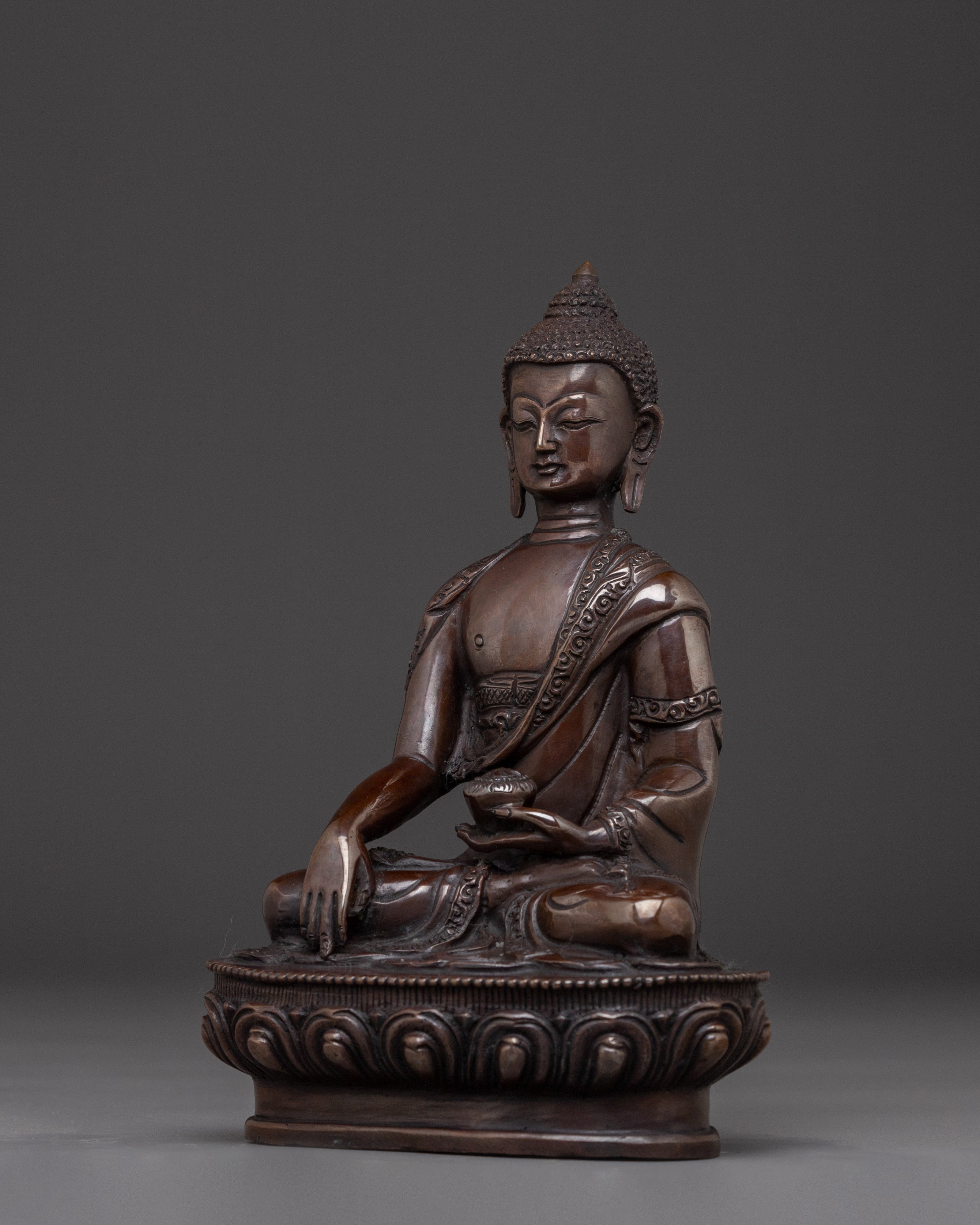 Black Oxidized Shakyamuni Buddha Statue | Gautama Buddha Sculpture