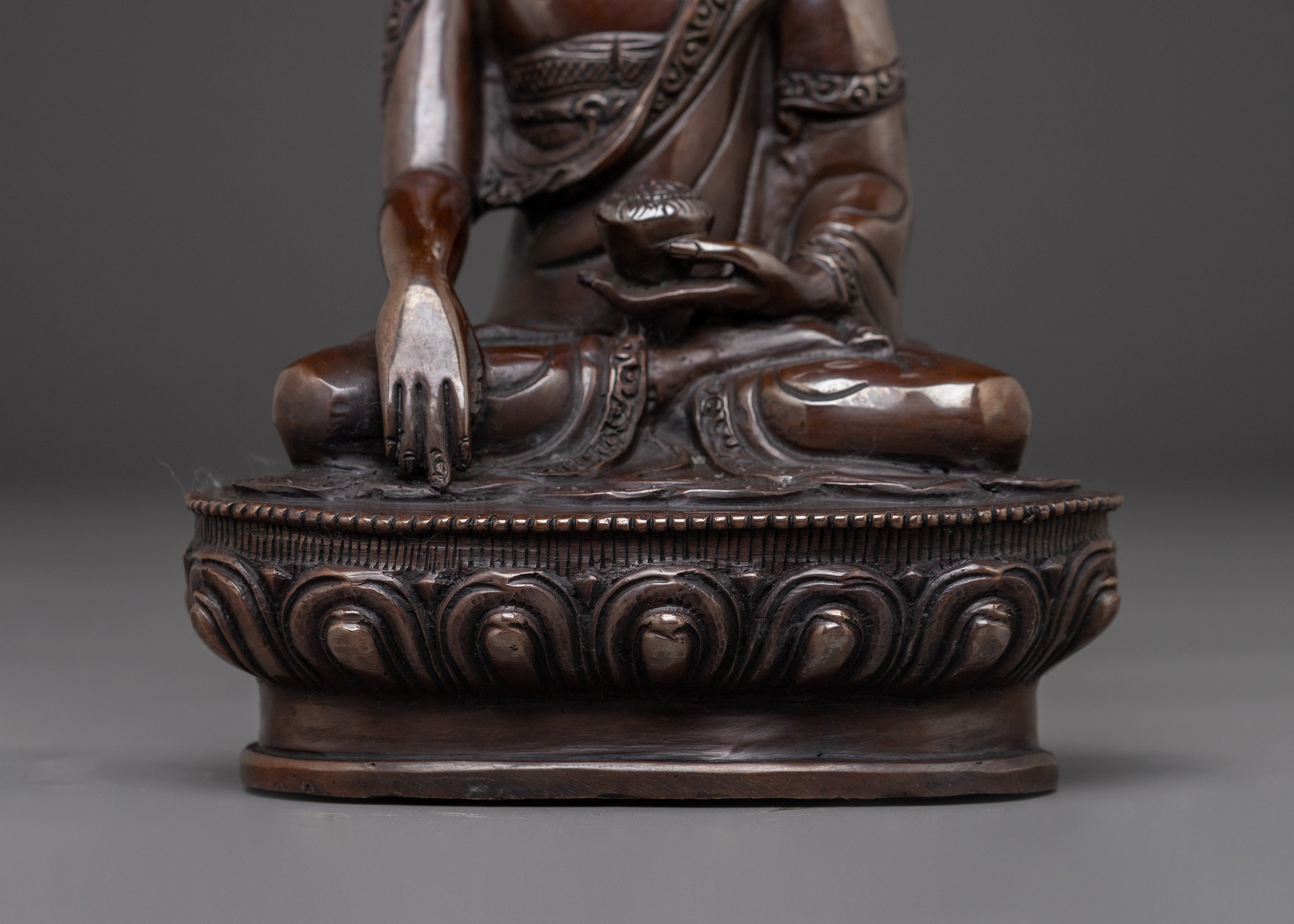 Black Oxidized Shakyamuni Buddha Statue | Gautama Buddha Sculpture