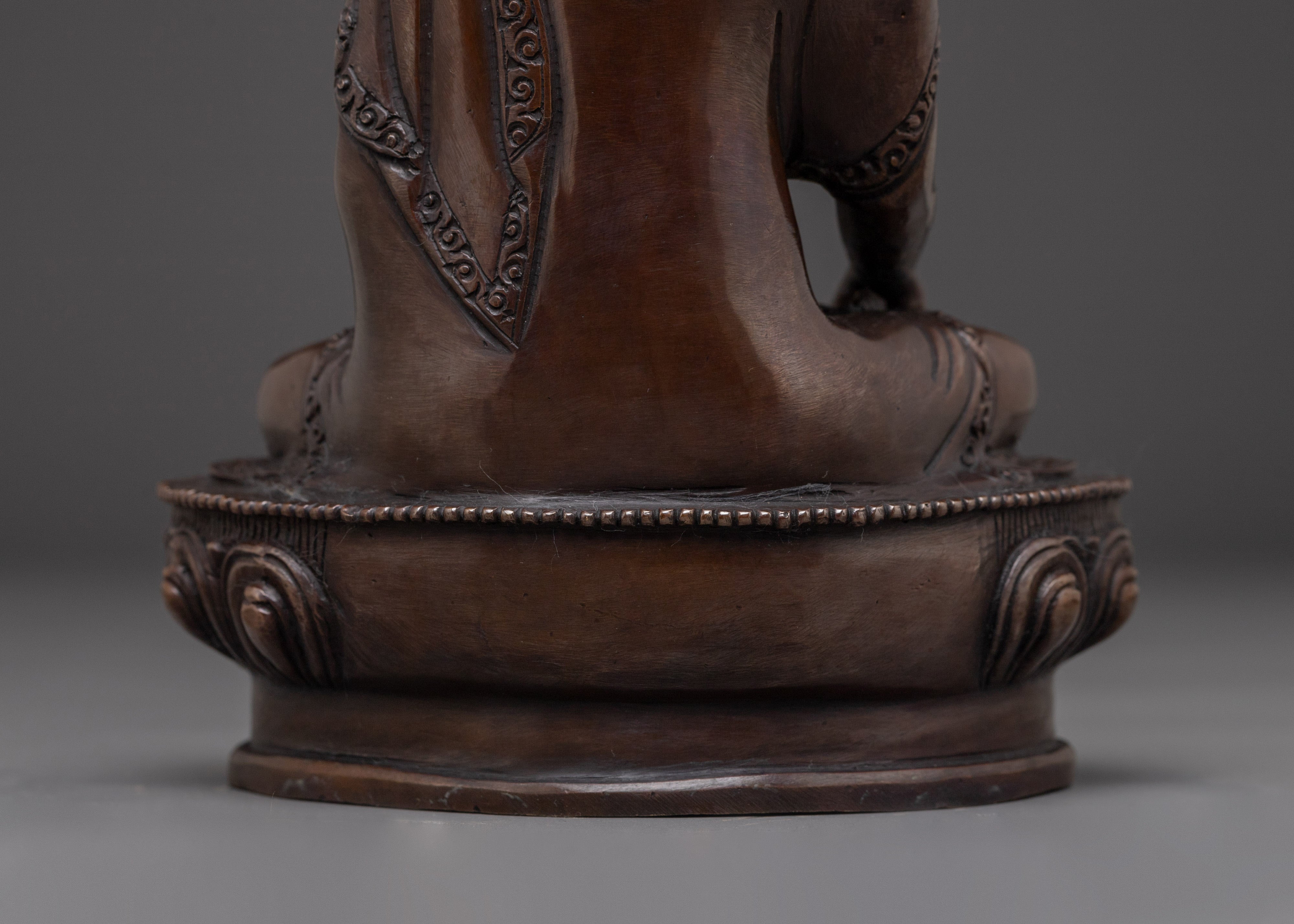 Black Oxidized Shakyamuni Buddha Statue | Gautama Buddha Sculpture