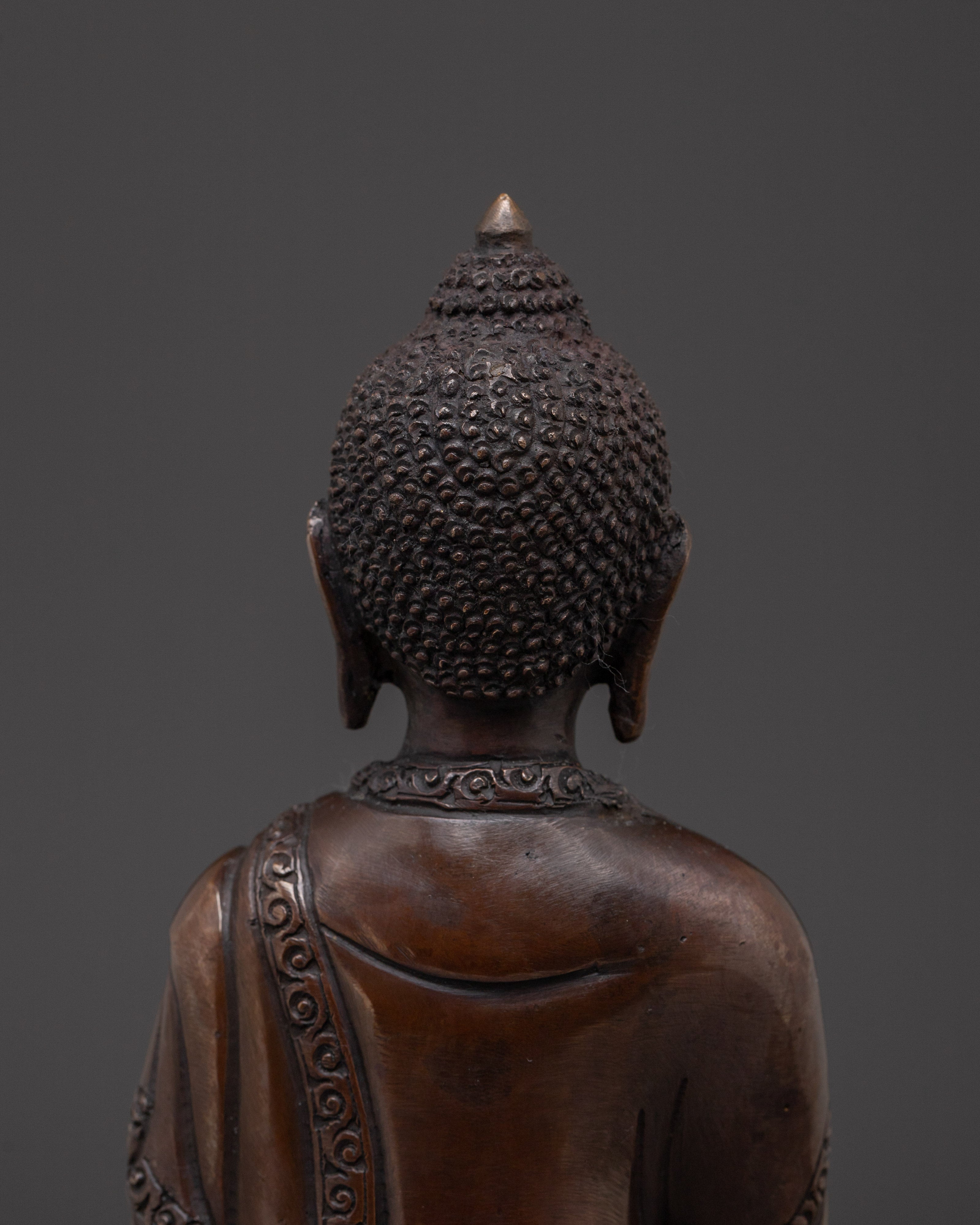 Black Oxidized Shakyamuni Buddha Statue | Gautama Buddha Sculpture