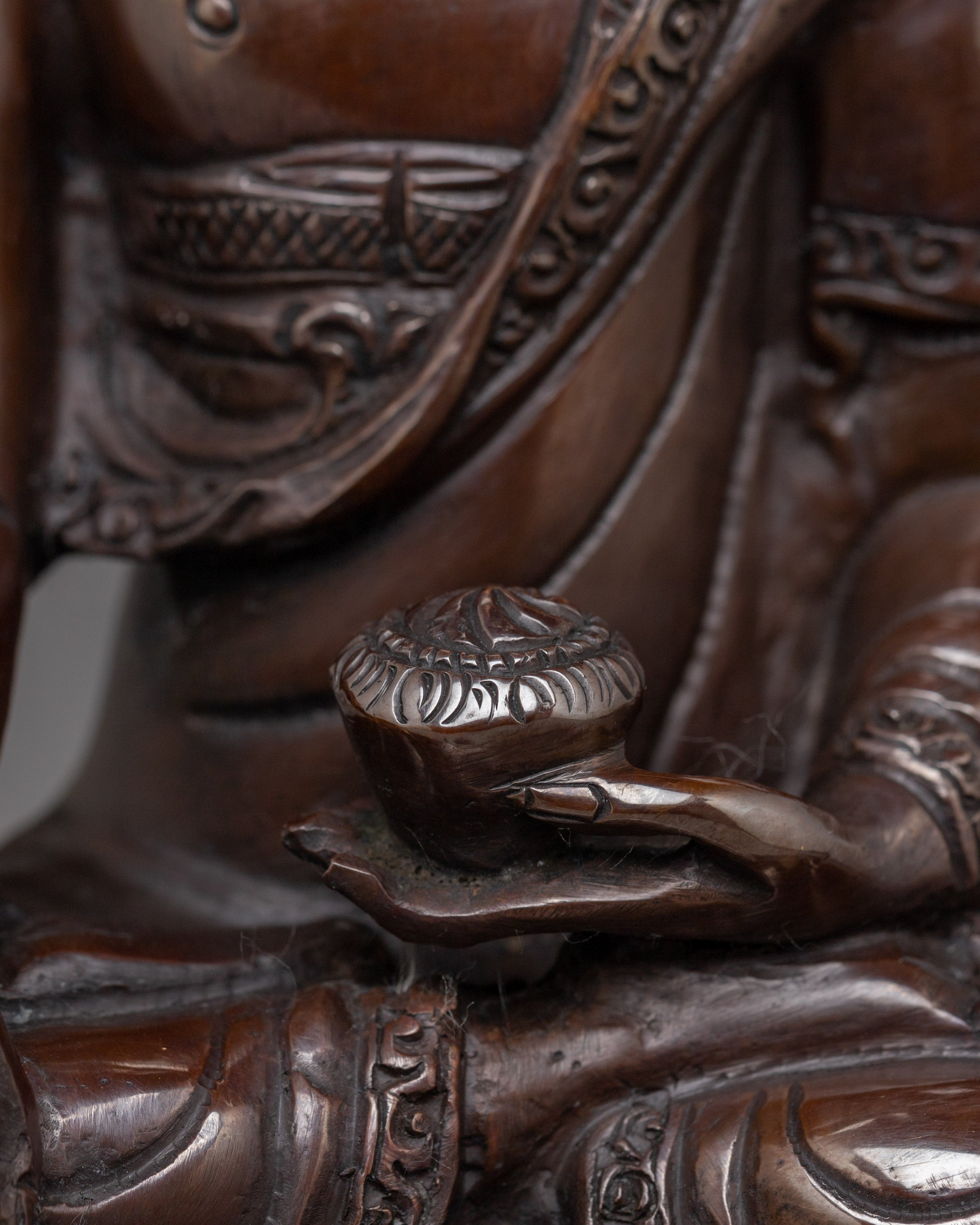 Black Oxidized Shakyamuni Buddha Statue | Gautama Buddha Sculpture