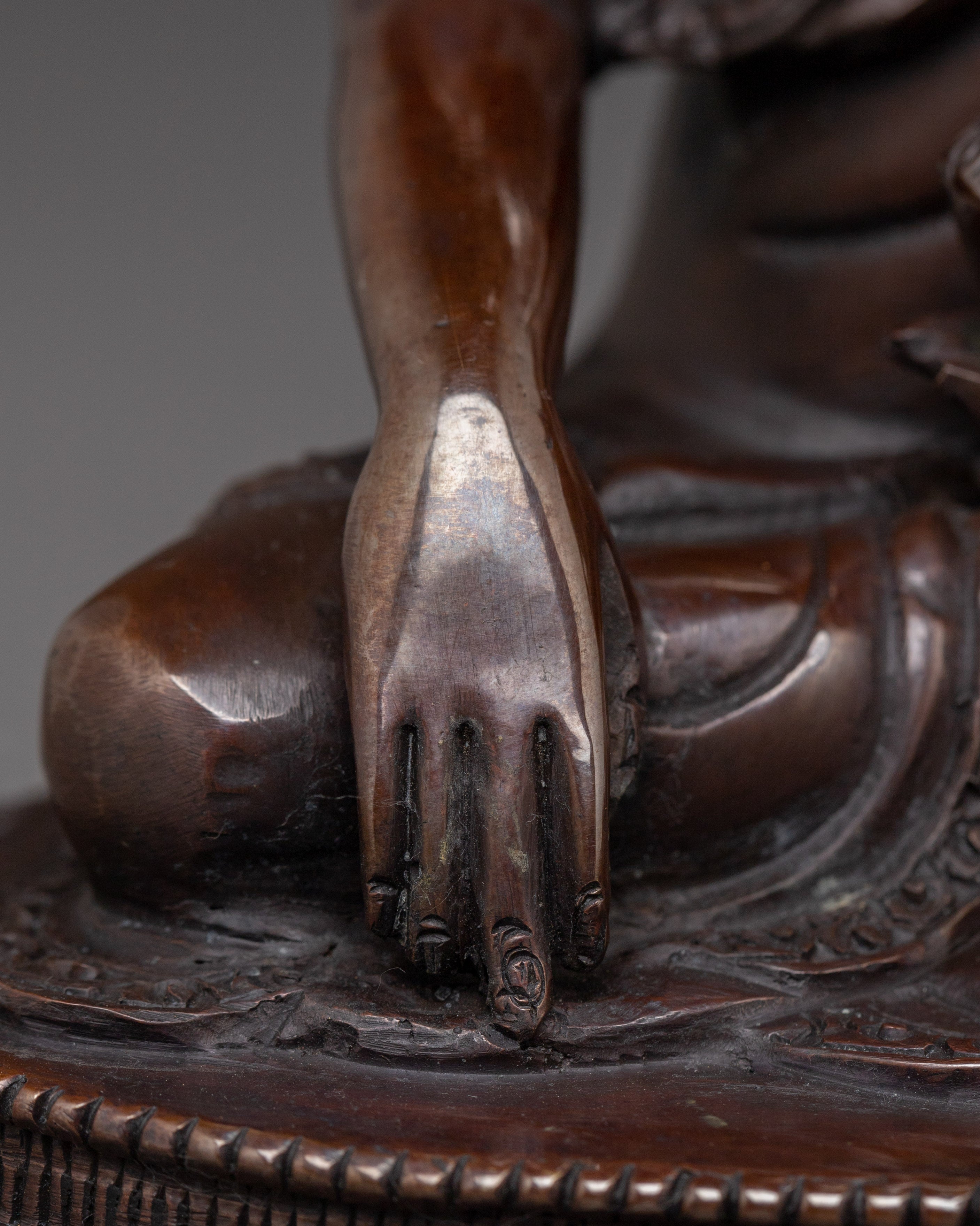 Black Oxidized Shakyamuni Buddha Statue | Gautama Buddha Sculpture