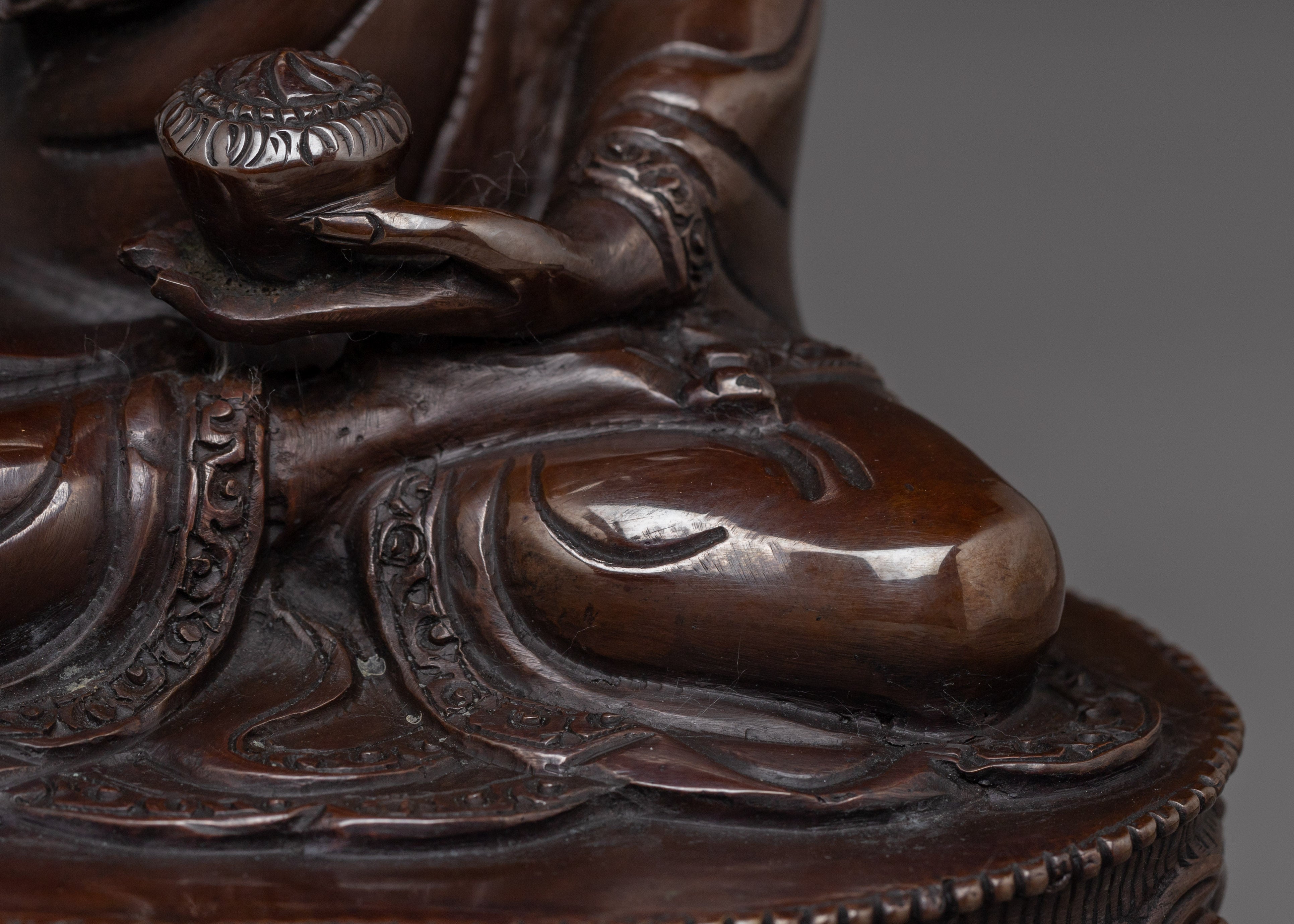 Black Oxidized Shakyamuni Buddha Statue | Gautama Buddha Sculpture