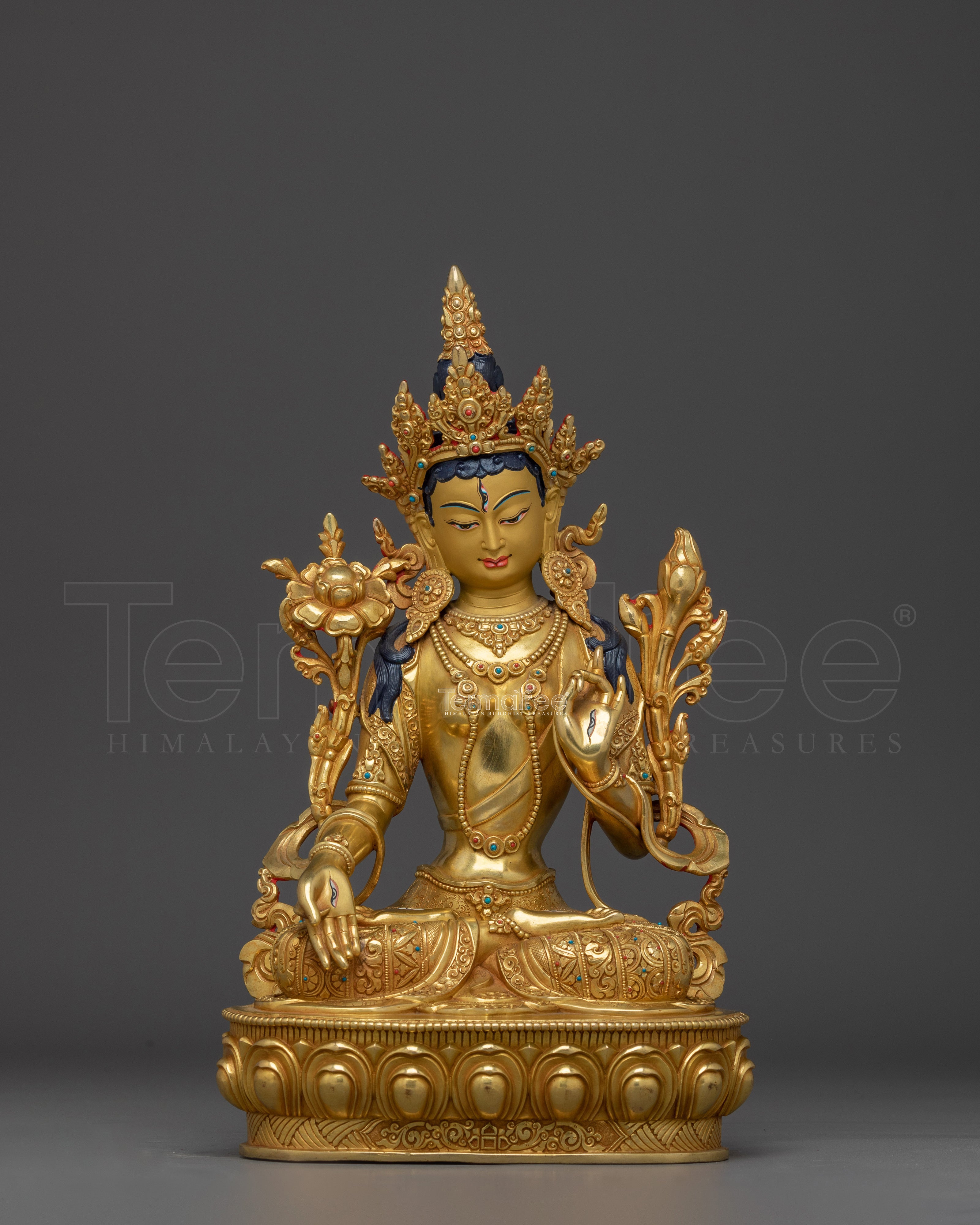 Serene Wisdom Deity White Tara | Enlightenment Symbol