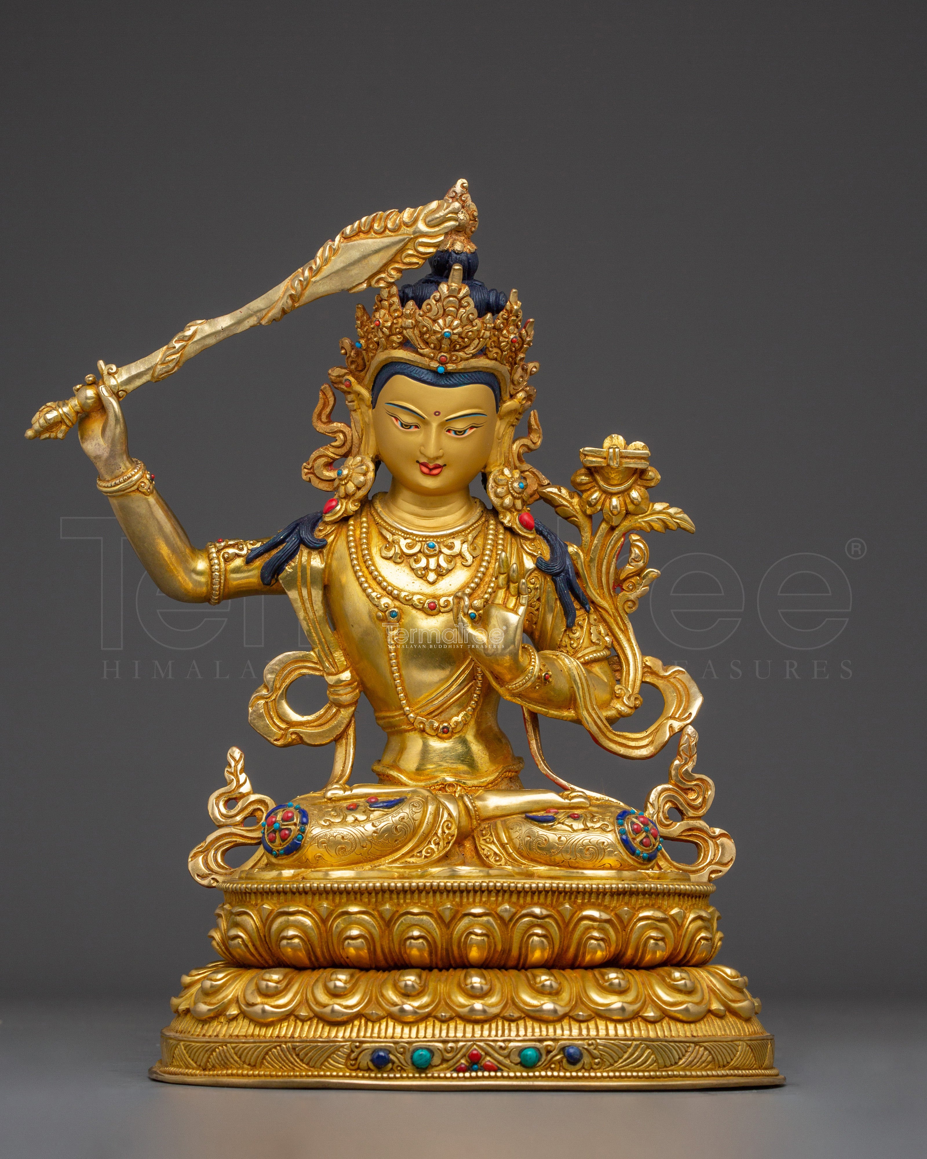 Path of Wisdom with Manjushri Statue | Symbol of Transcendent Insight