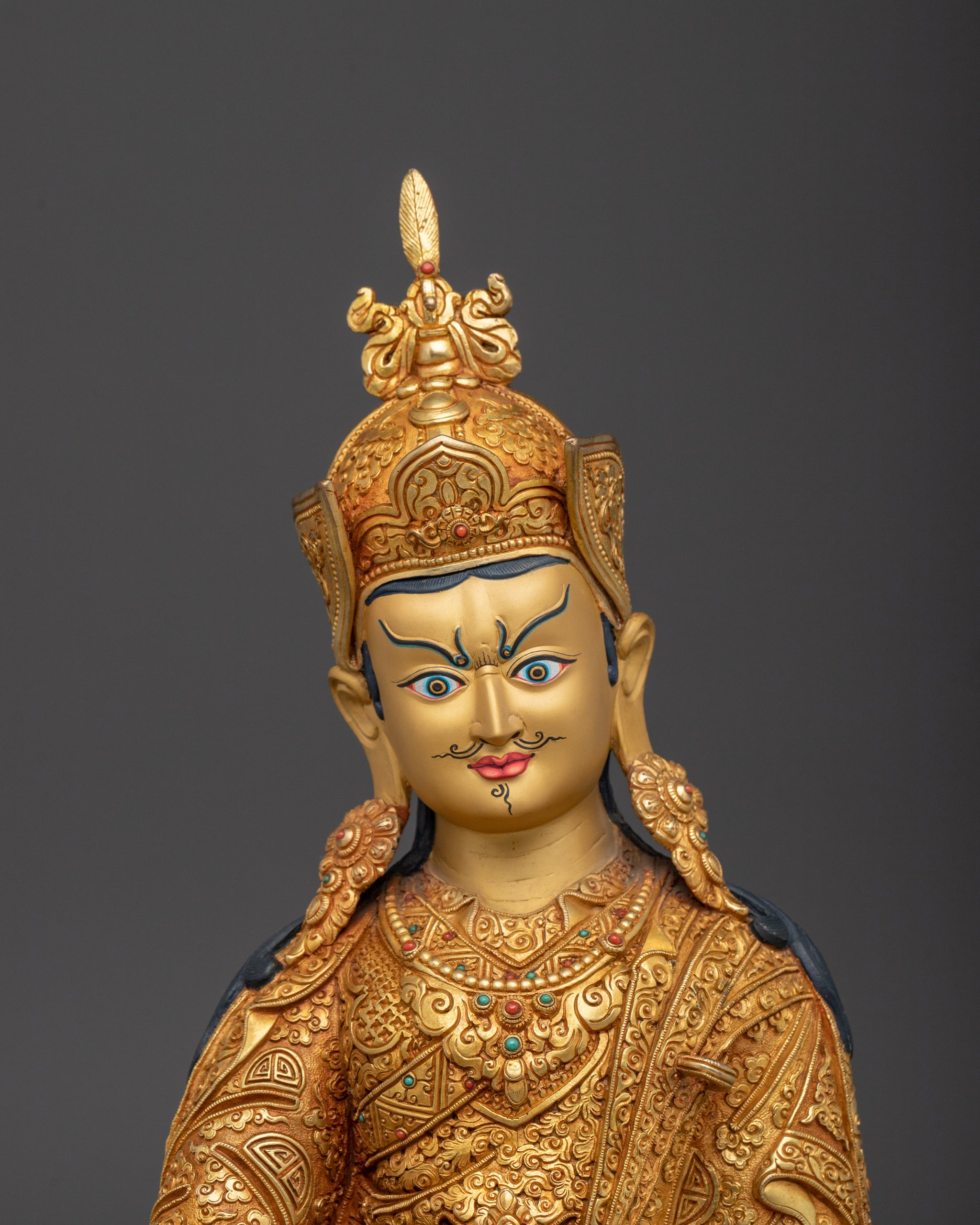 Radiant Guru Rinpoche Art Himalayan Padmasambhava Artwork radiant-guru-rinpoche-art-himalayan-padmasambhava-artwork