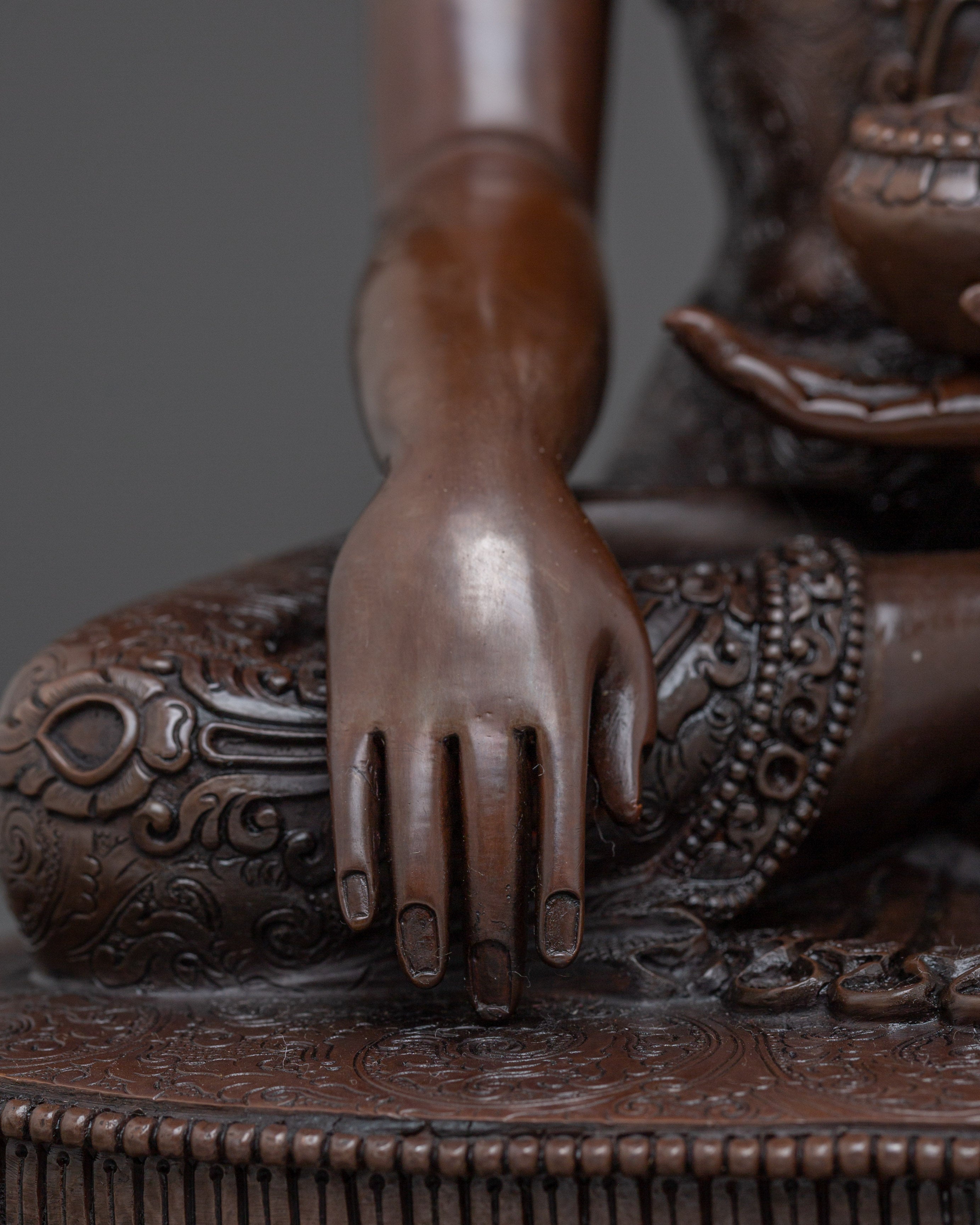 Brown Oxidized Shakyamuni Buddha Statue | Historical Gautama Buddha