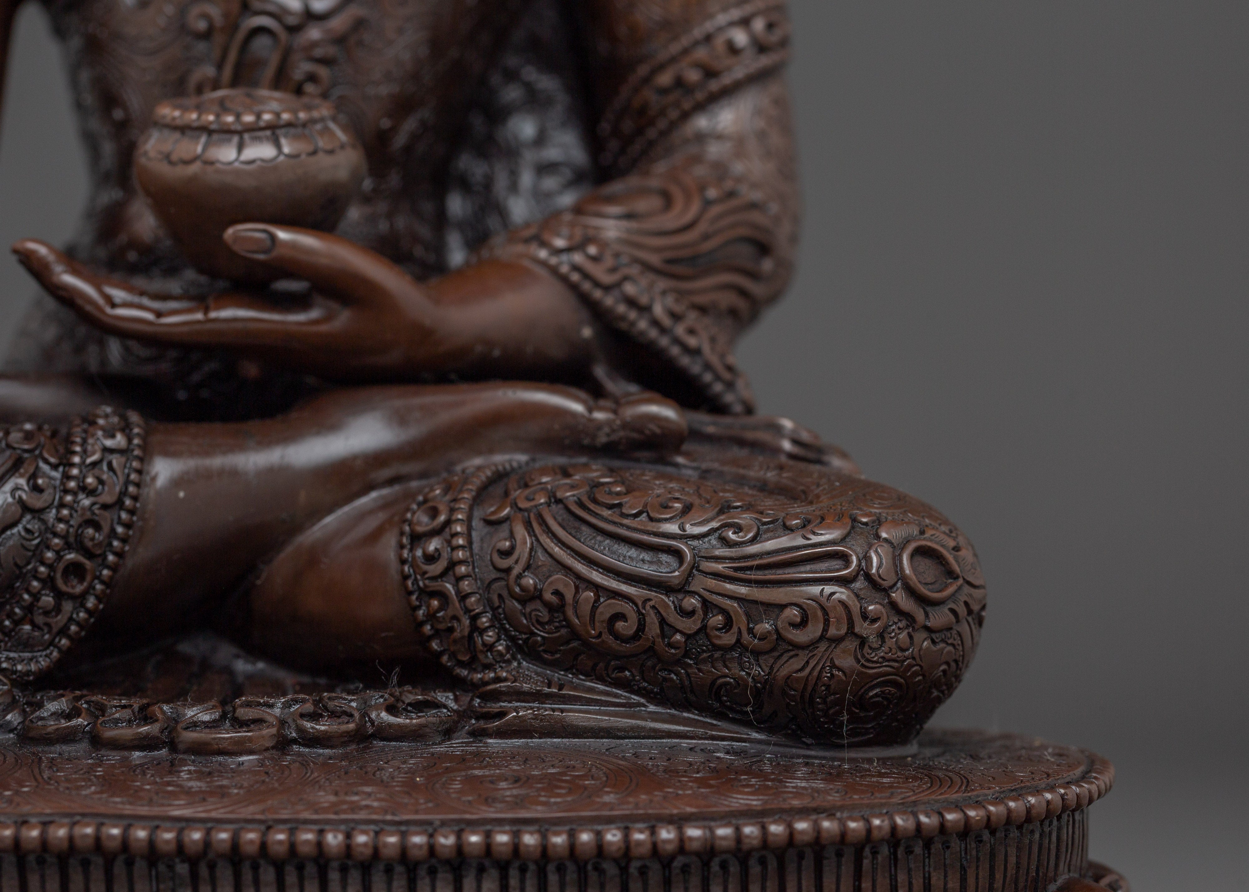 Brown Oxidized Shakyamuni Buddha Statue | Historical Gautama Buddha