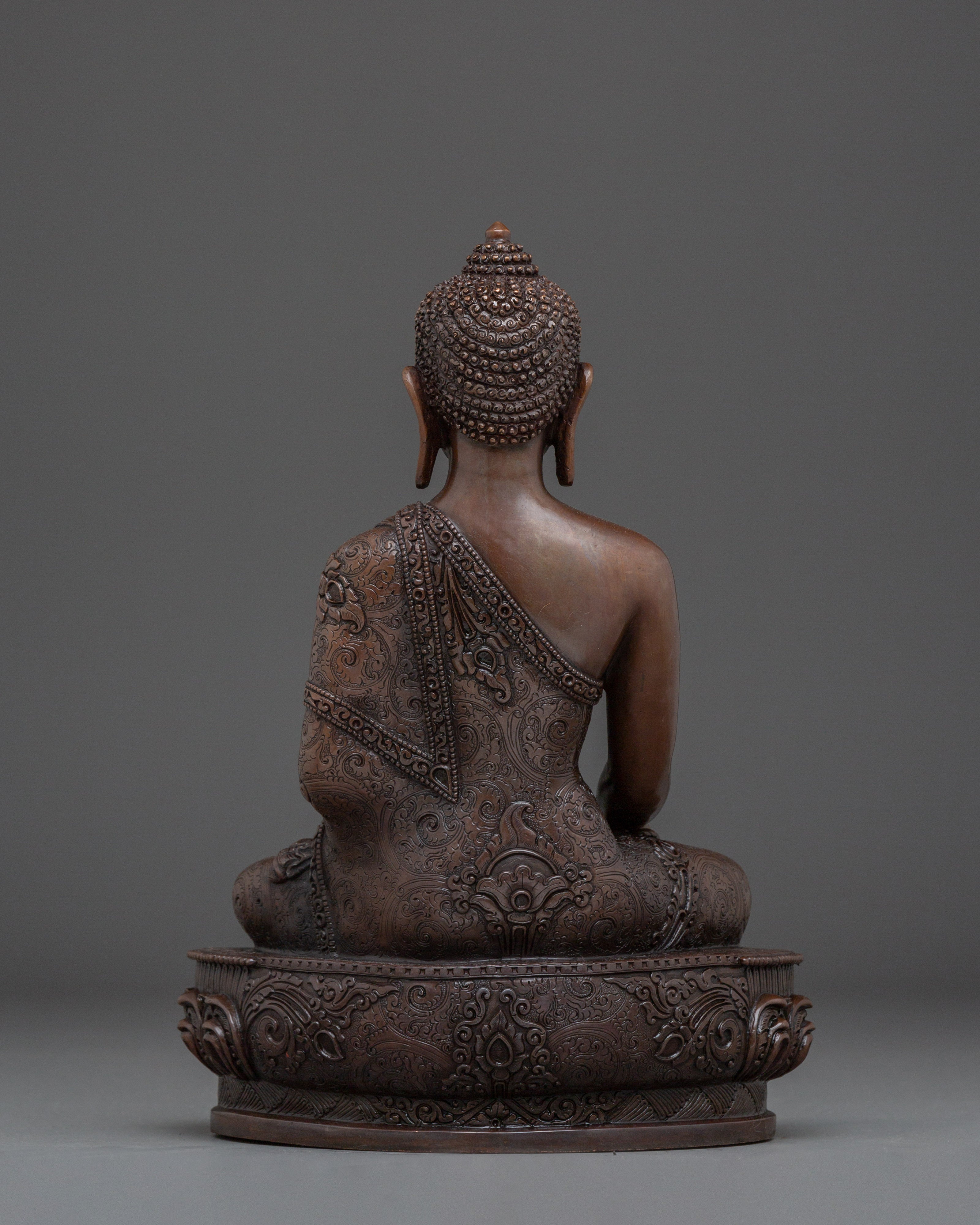 Brown Oxidized Shakyamuni Buddha Statue | Historical Gautama Buddha