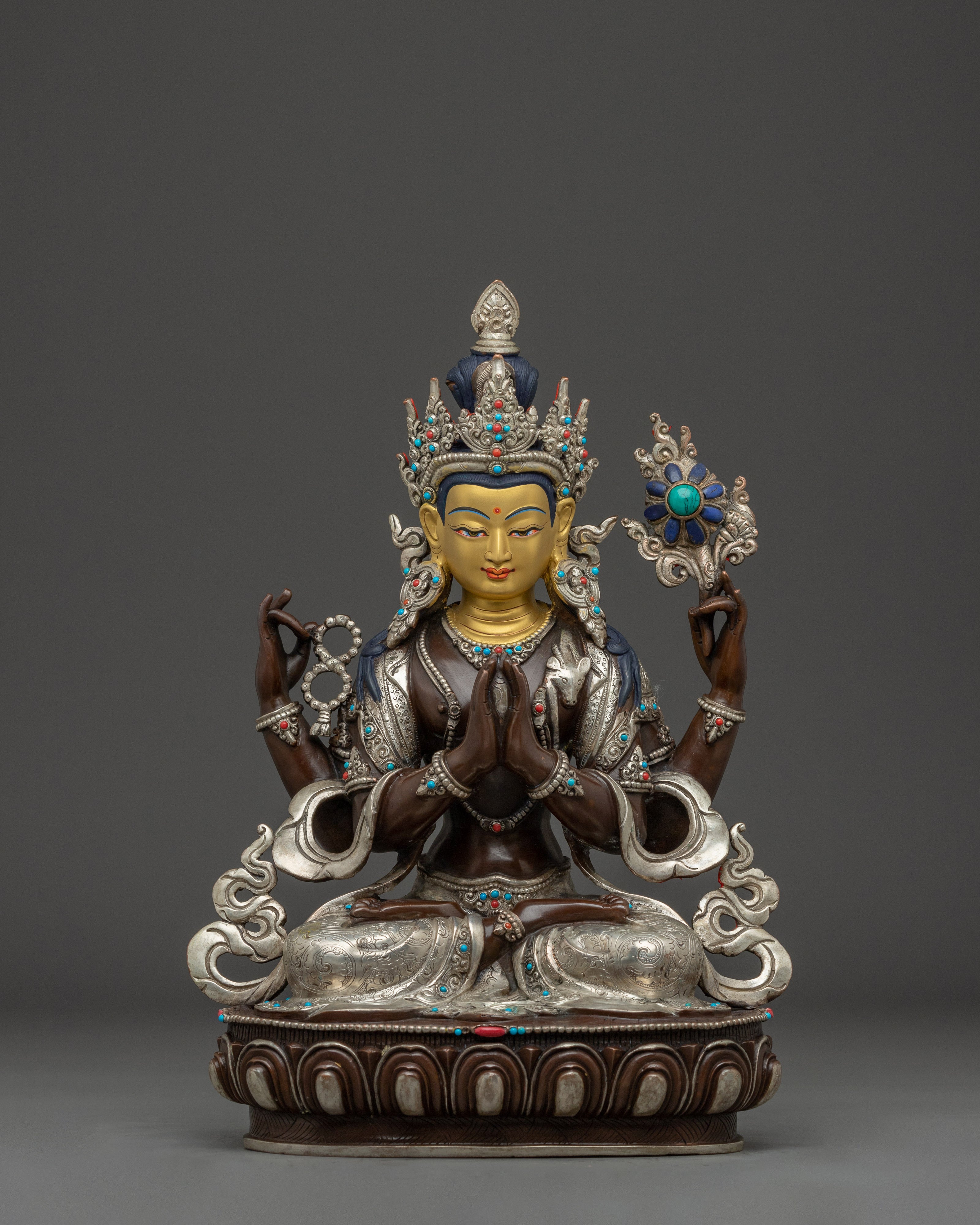 Five Bodhisattva Statue Set | Five Enlightened Being