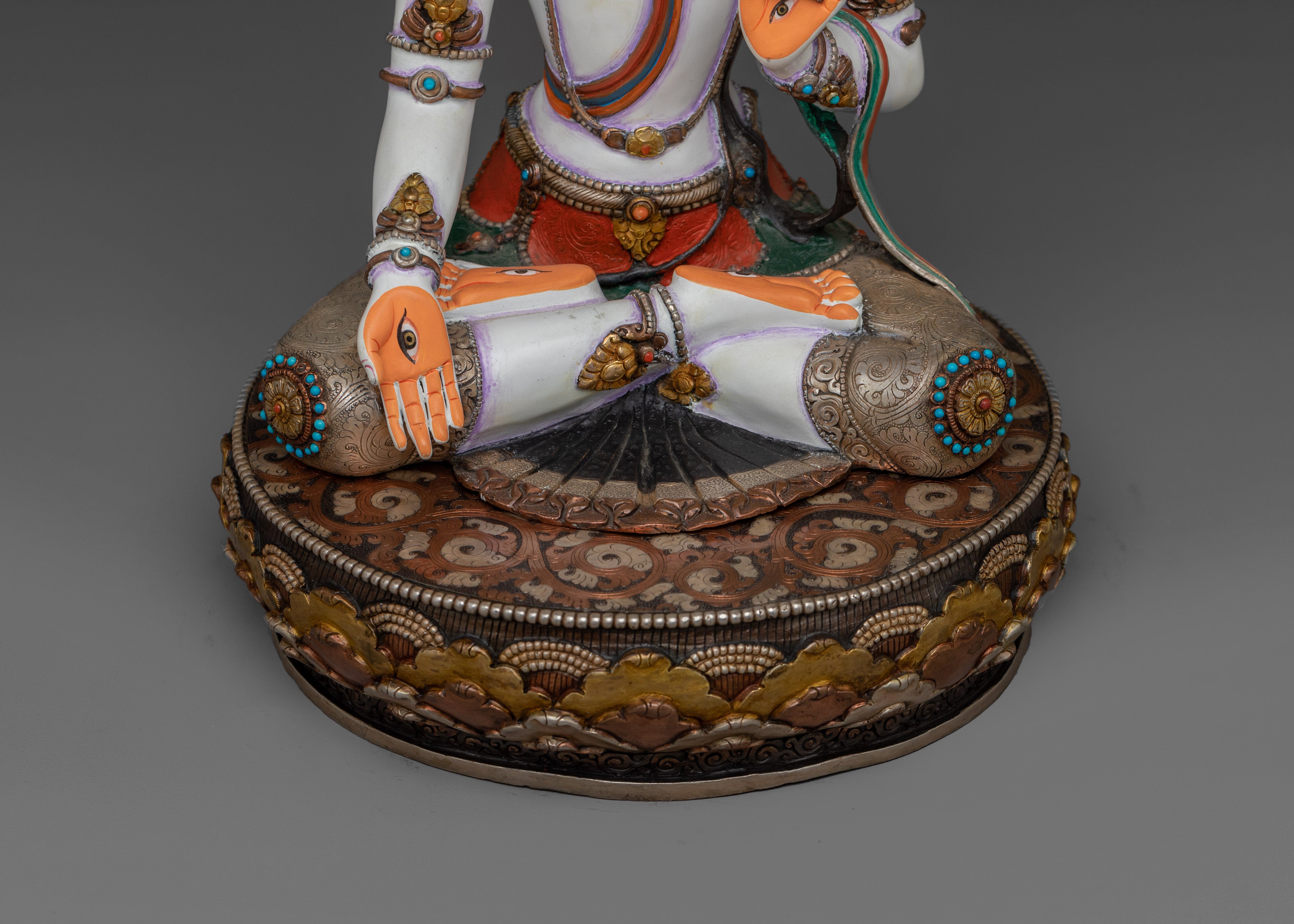 Himalayan Handcrafted White Tara Statue | Buddhist Decor Statue
