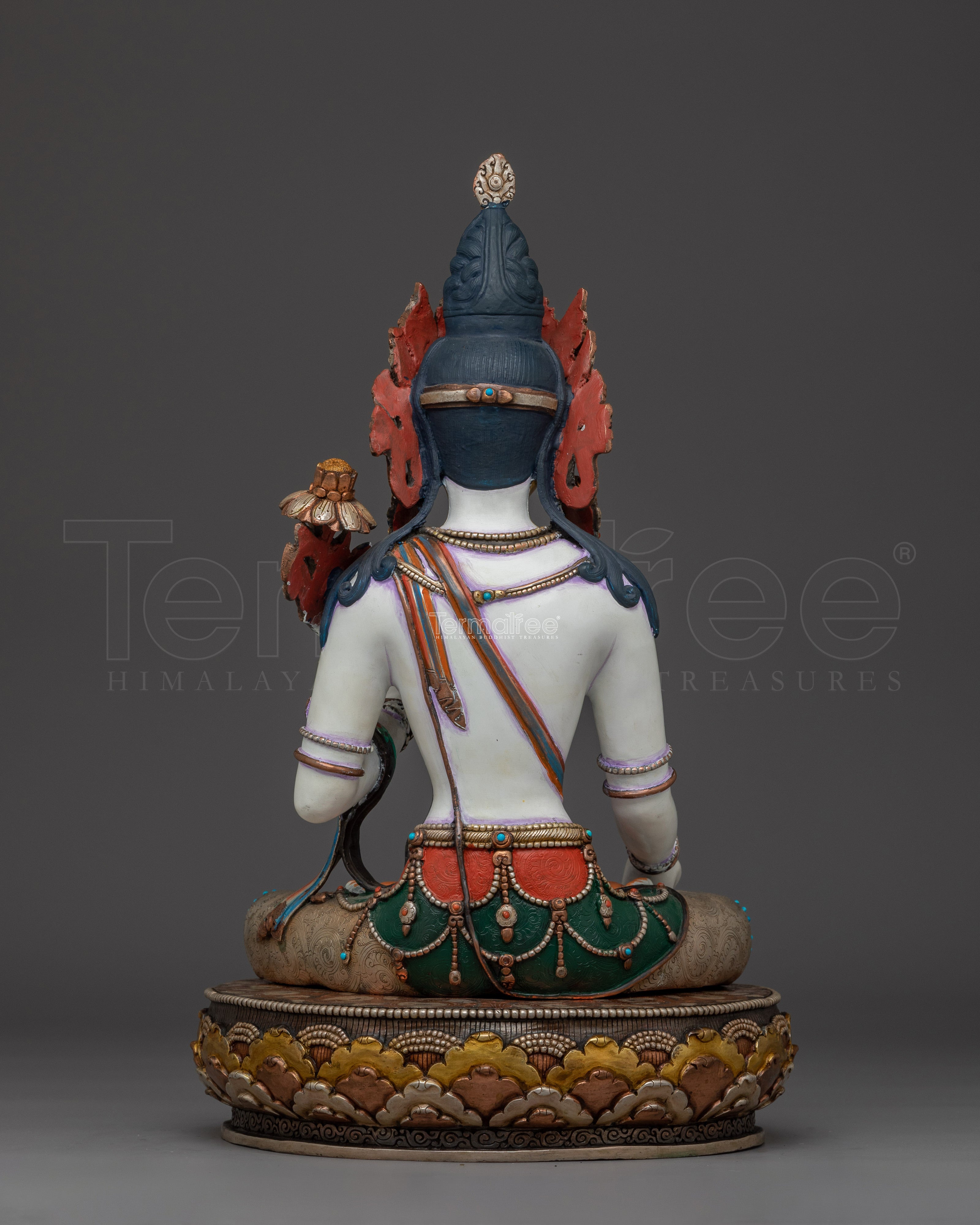 Himalayan Handcrafted White Tara Statue | Buddhist Decor Statue
