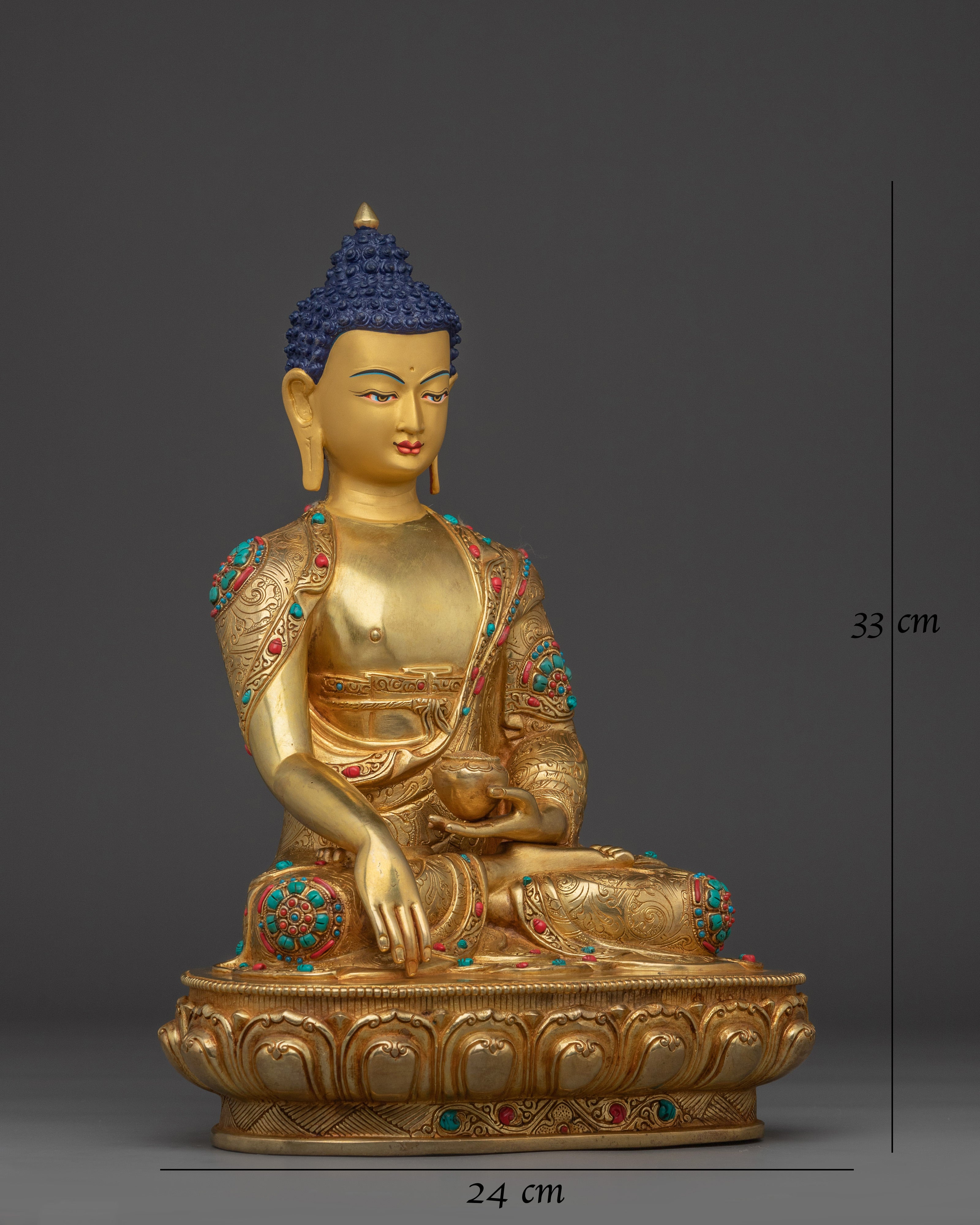 Tibetan Buddhist Sculpture of Shakyamuni Buddha