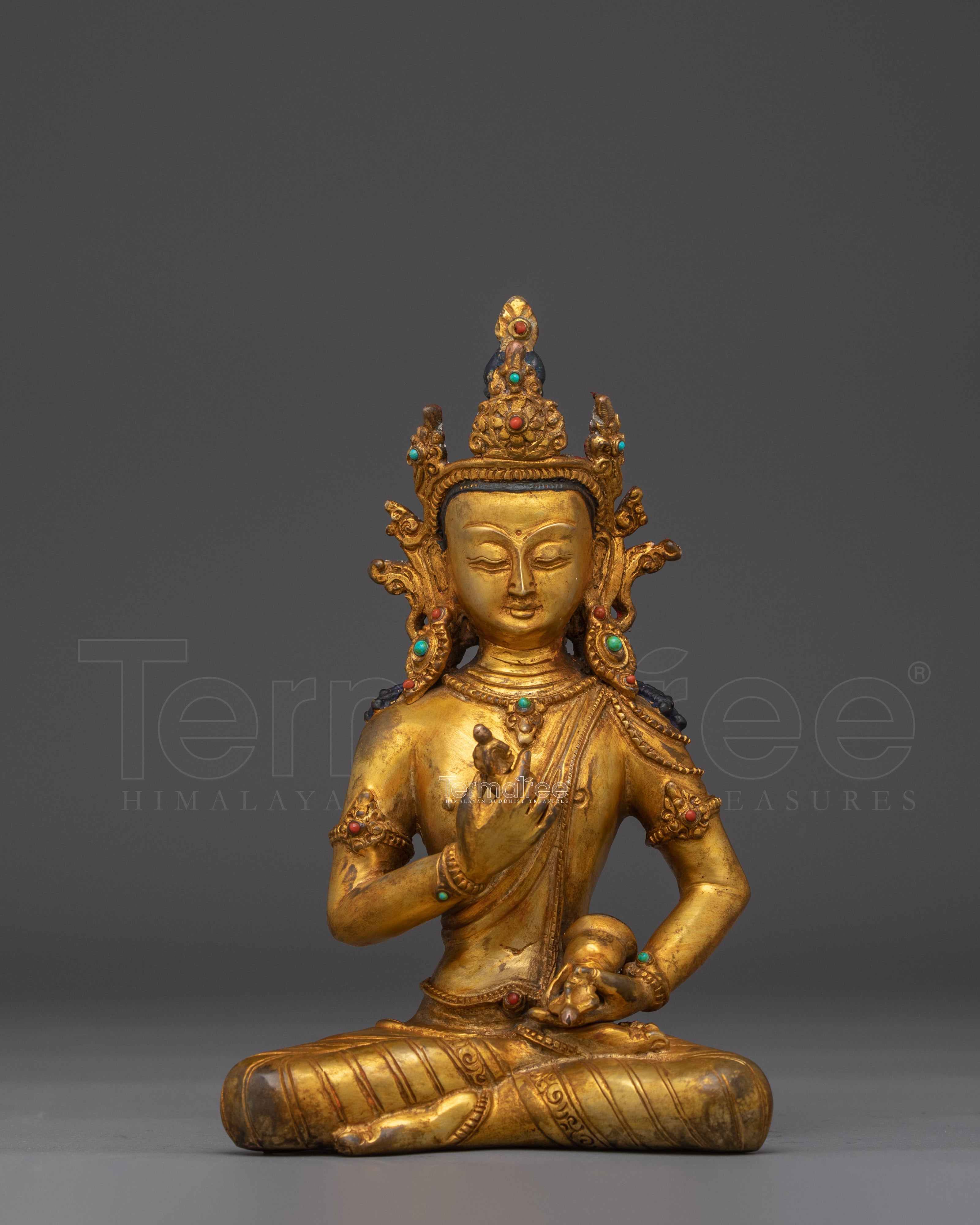Handmade Copper Vajrasattva statue | Spiritual Tibetan Sculpture for Meditation
