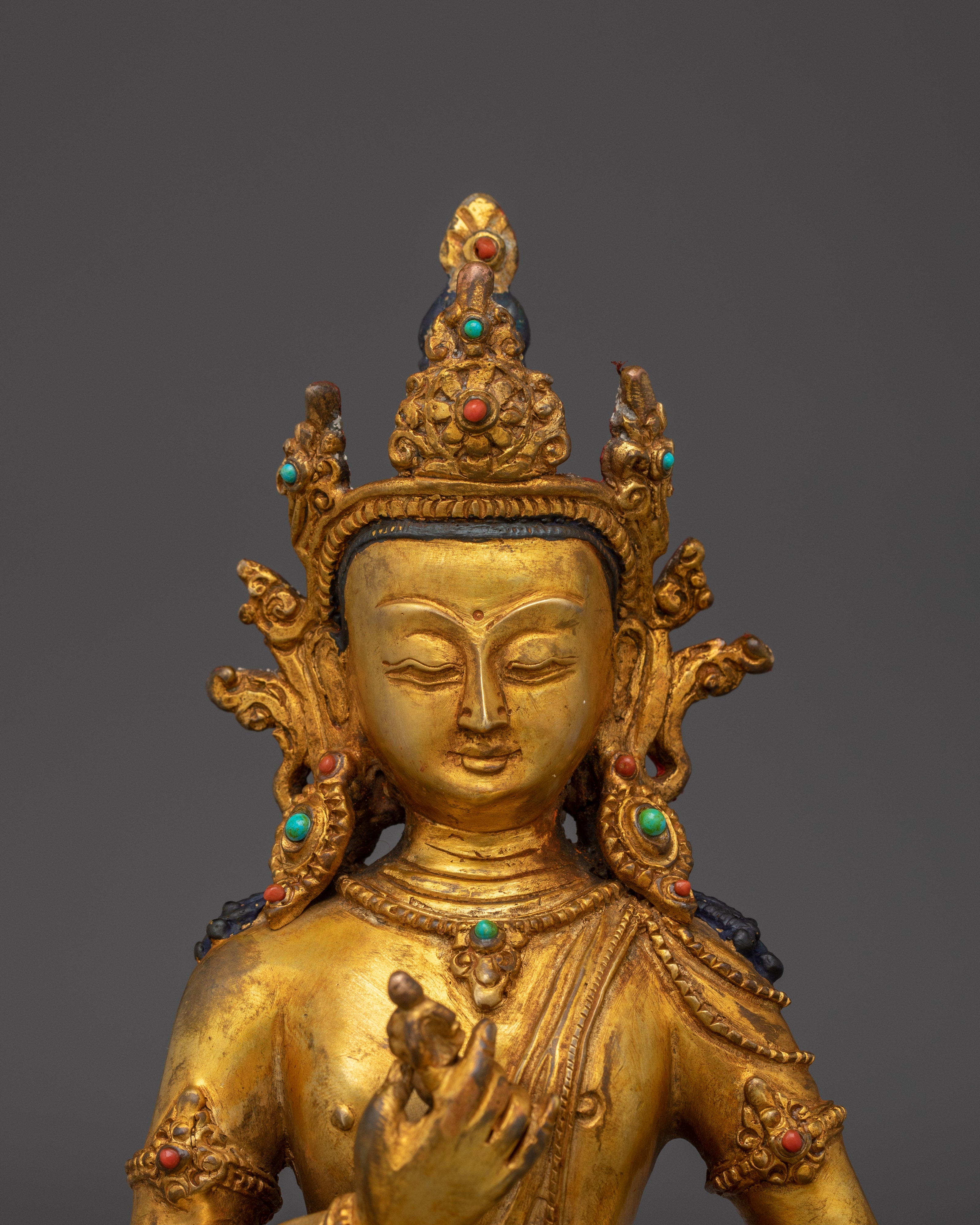 Handmade Copper Vajrasattva statue | Spiritual Tibetan Sculpture for Meditation