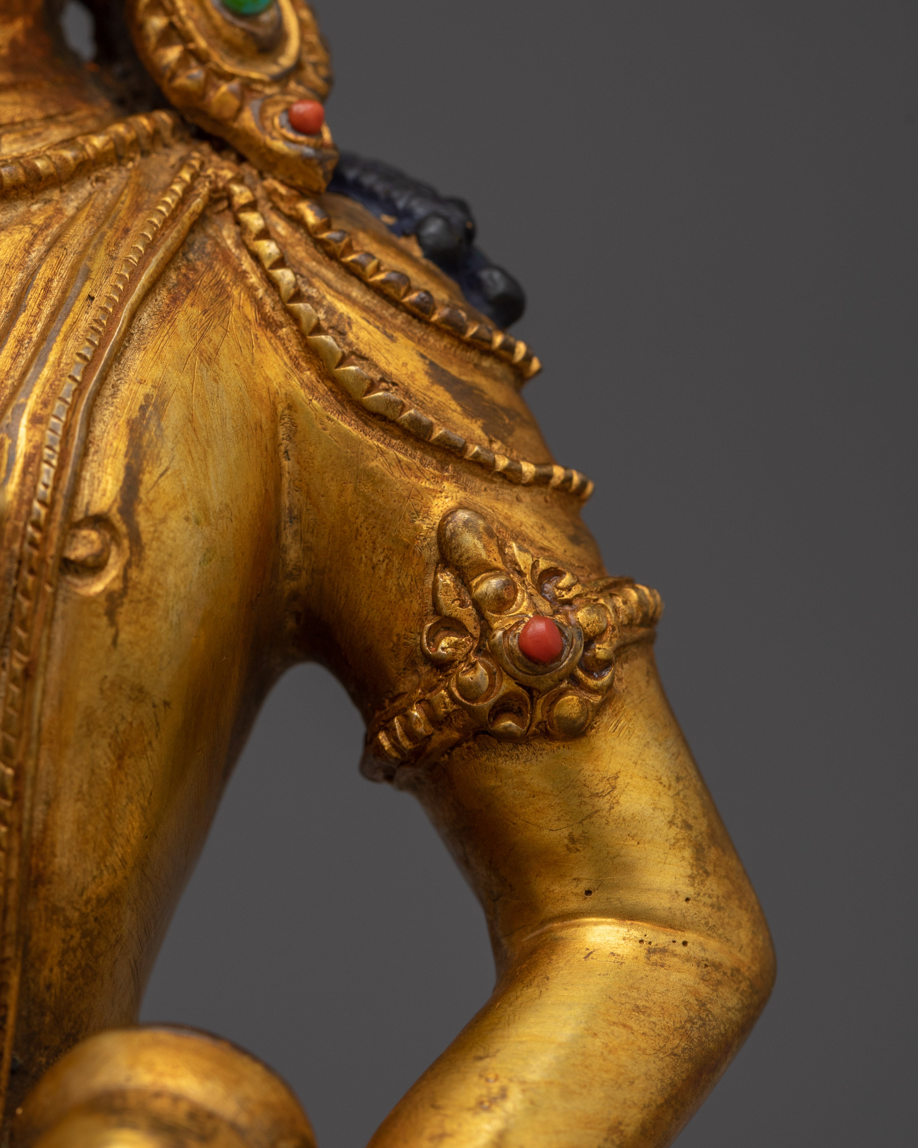 Handmade Copper Vajrasattva statue | Spiritual Tibetan Sculpture for Meditation