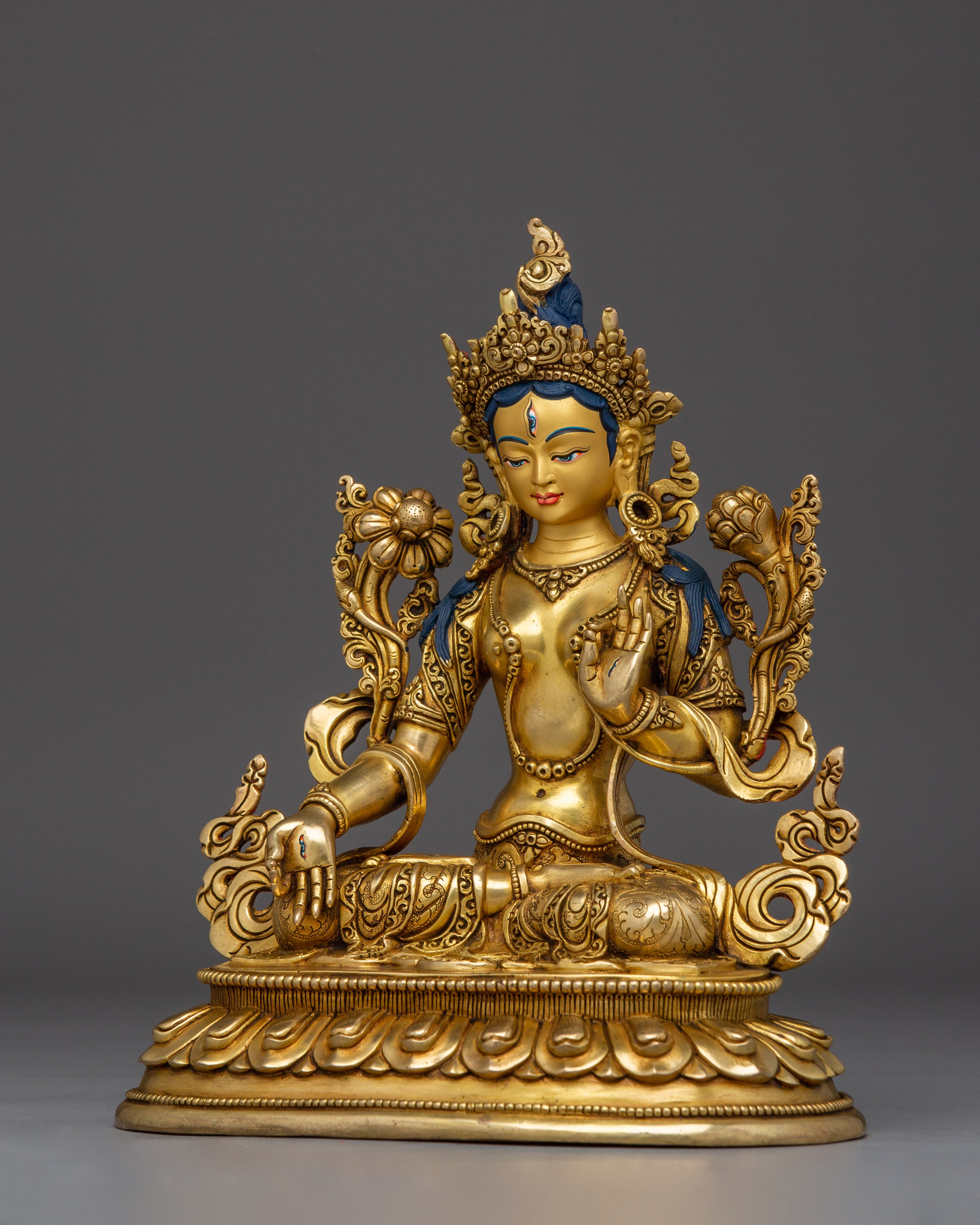 Buddhist Deity Sita Tara Statue | White Tara - Tibetan Compassionate Deity