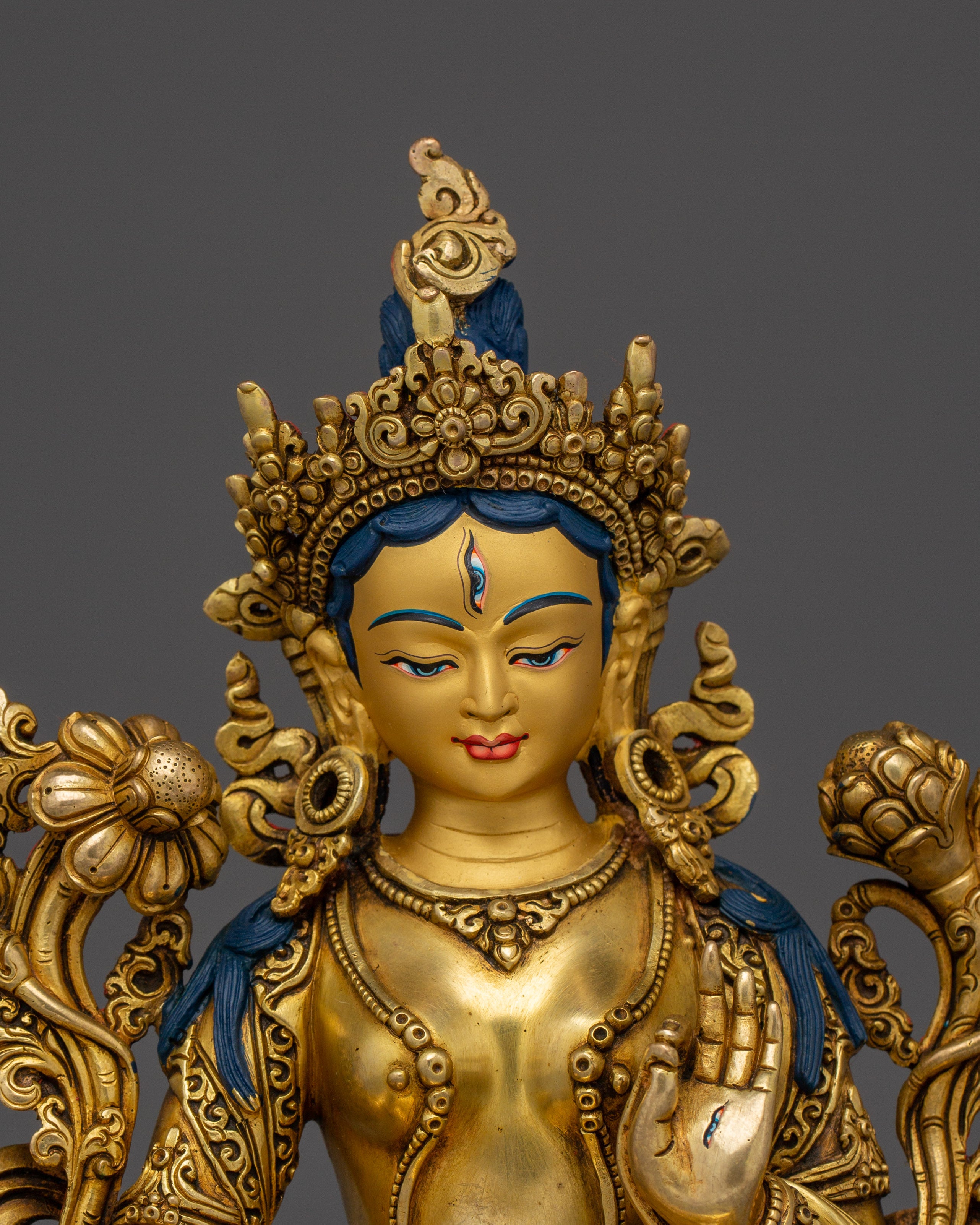 Buddhist Deity Sita Tara Statue | White Tara - Tibetan Compassionate Deity