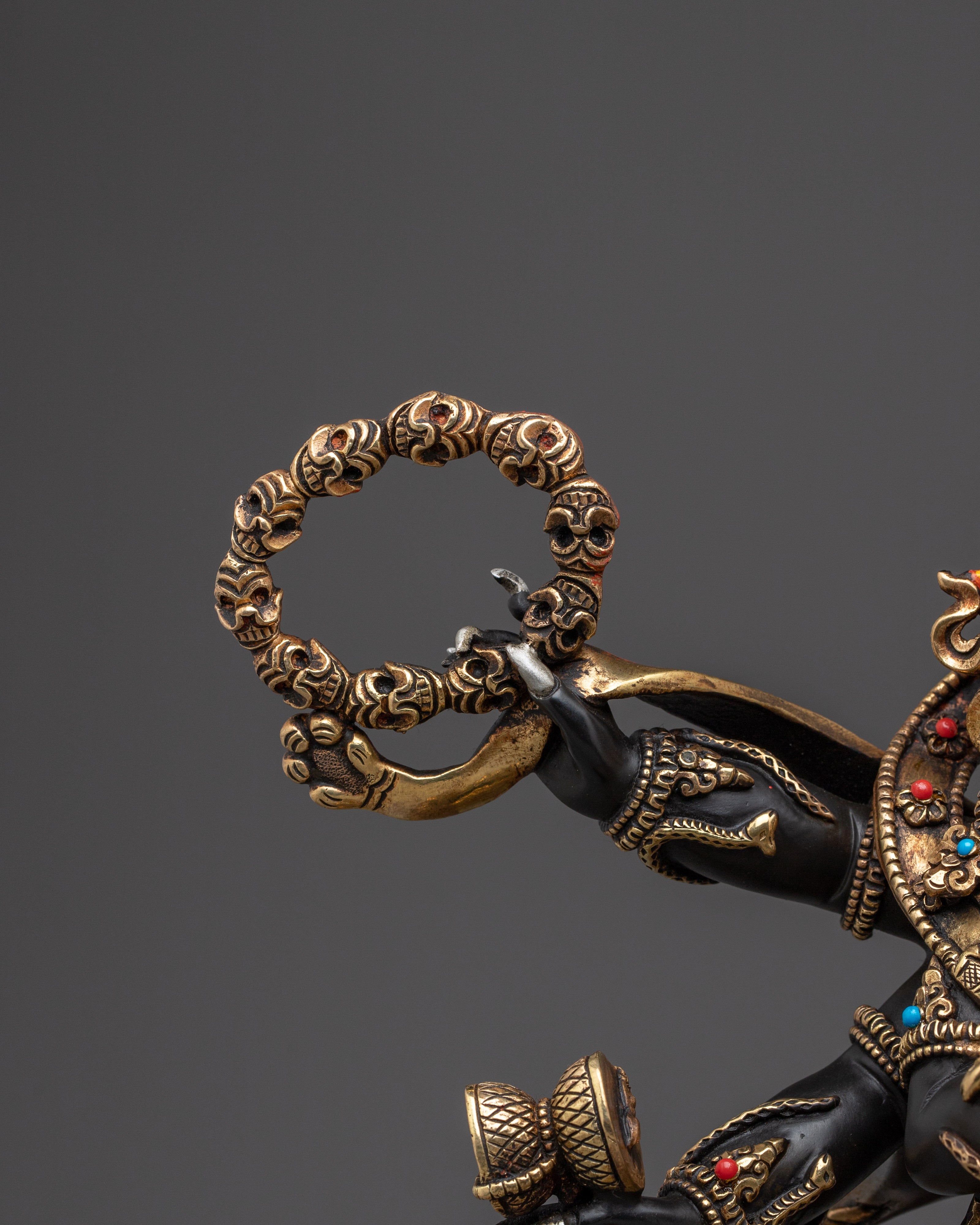 Wrathful Six Armed Mahakala Statue | Guardian of the Dharma