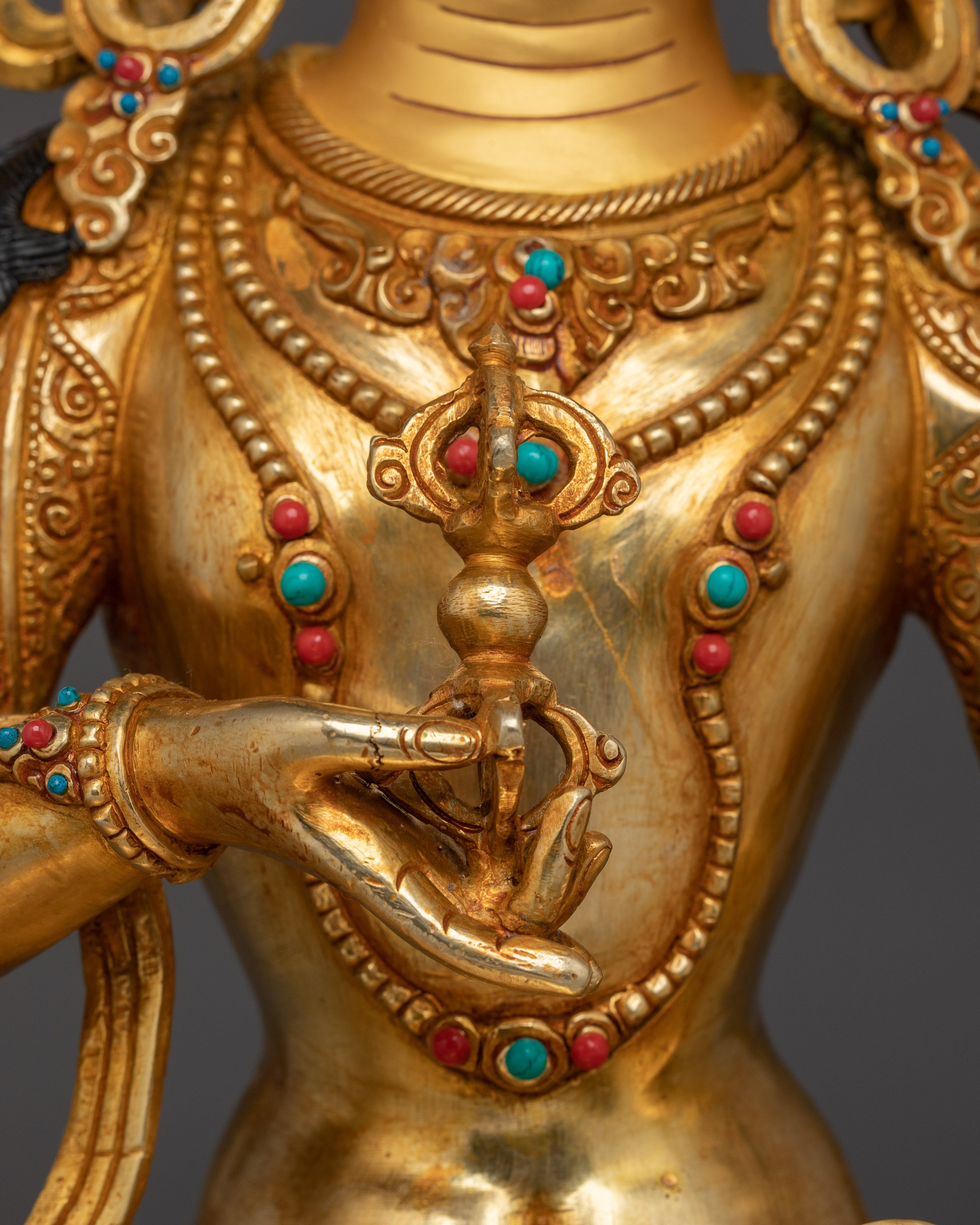 Buddhist Artwork of Vajrasattva - Deity for Purification and Spiritual Practice