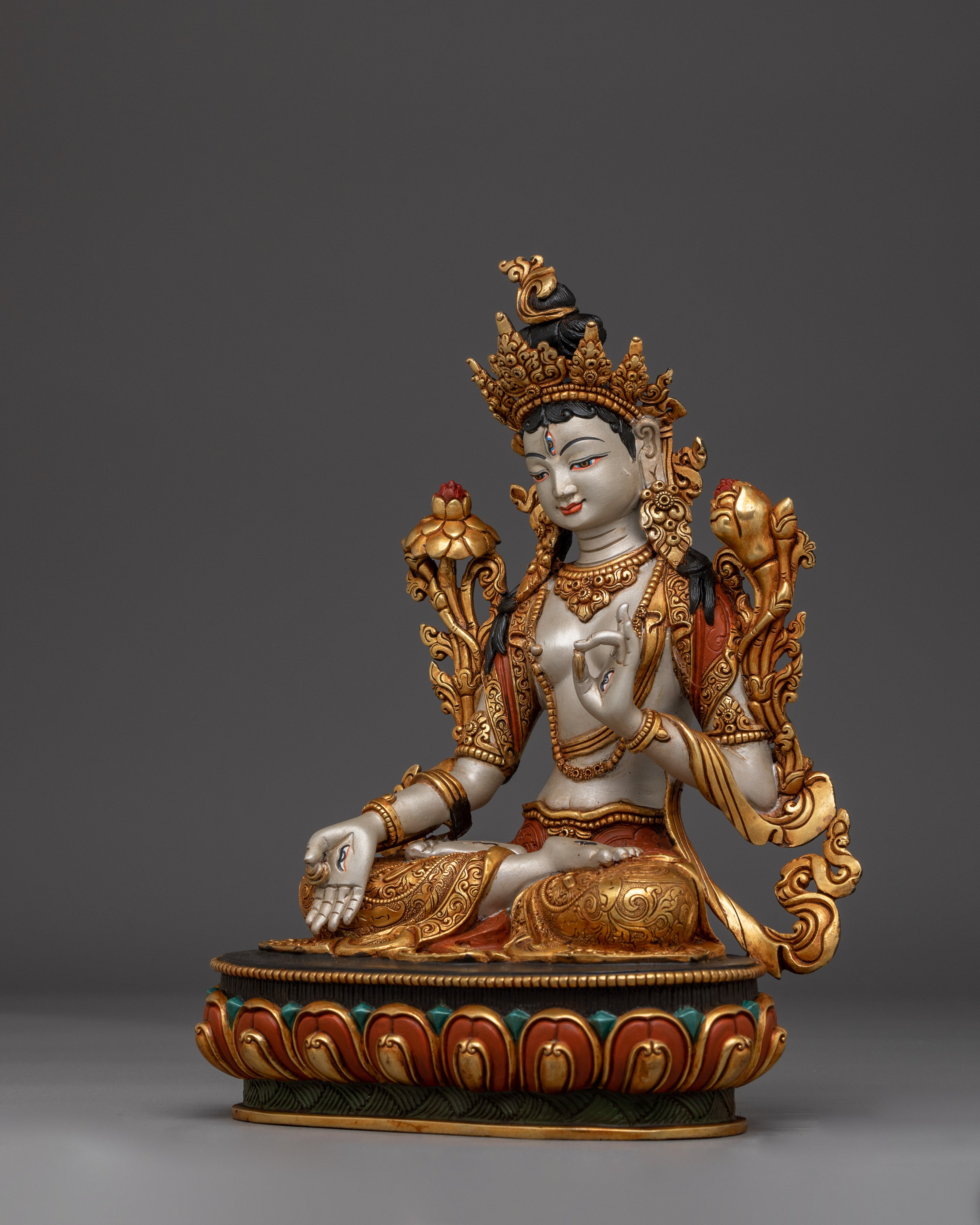 Sculpture of White Tara | Compassionate Deity Statue