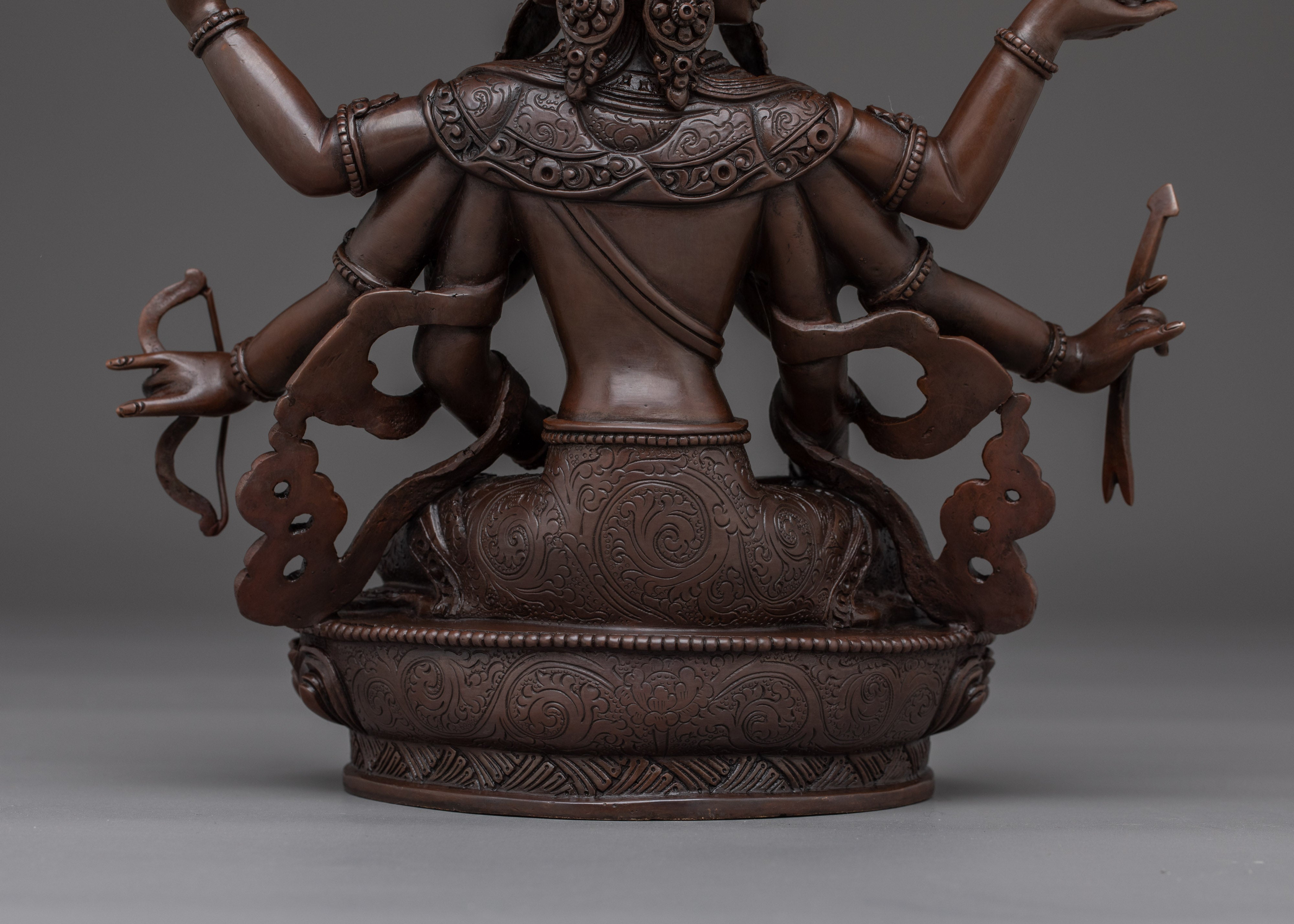Handcrafted Namgyalma Copper Statue | Buddhist Deity Sculpture for Spiritual Practice